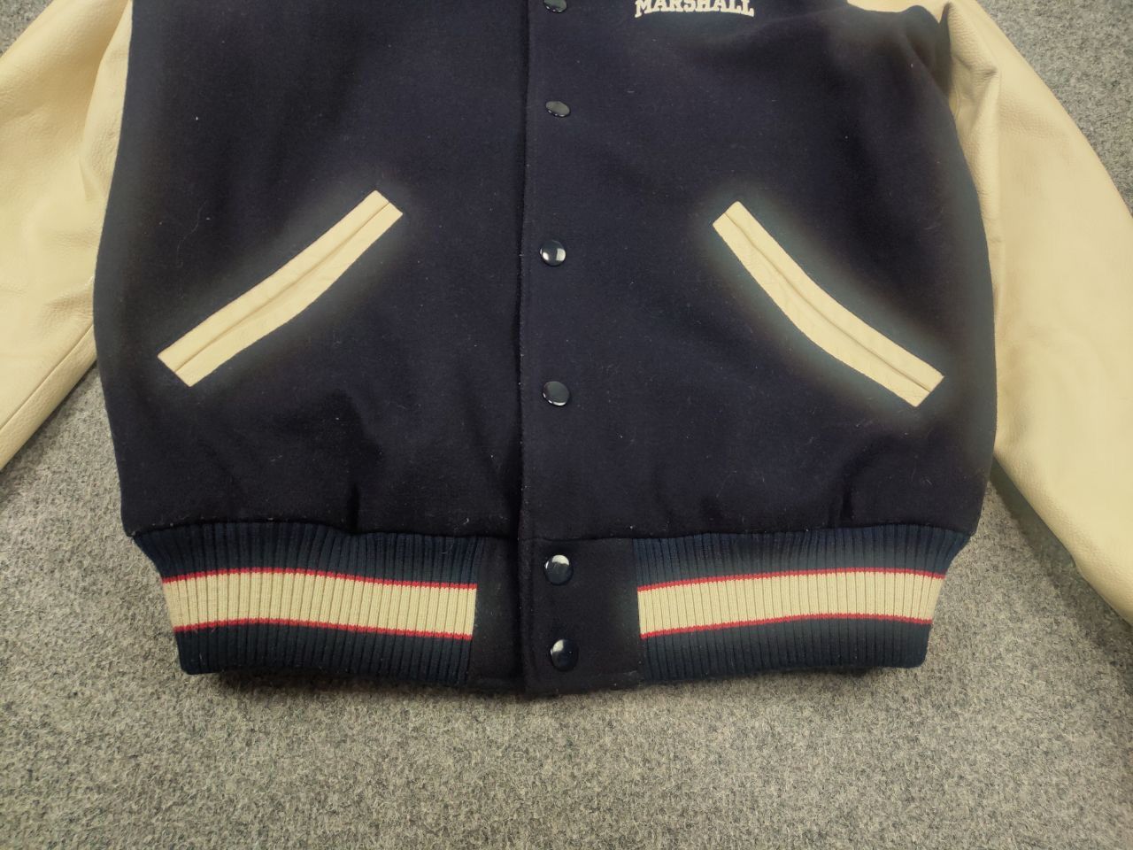 Franklin & Marshall Vintage Franklin & Marshall Varsity Wool Bomber Jacket Size US L / EU 52-54 / 3 - 5 Thumbnail