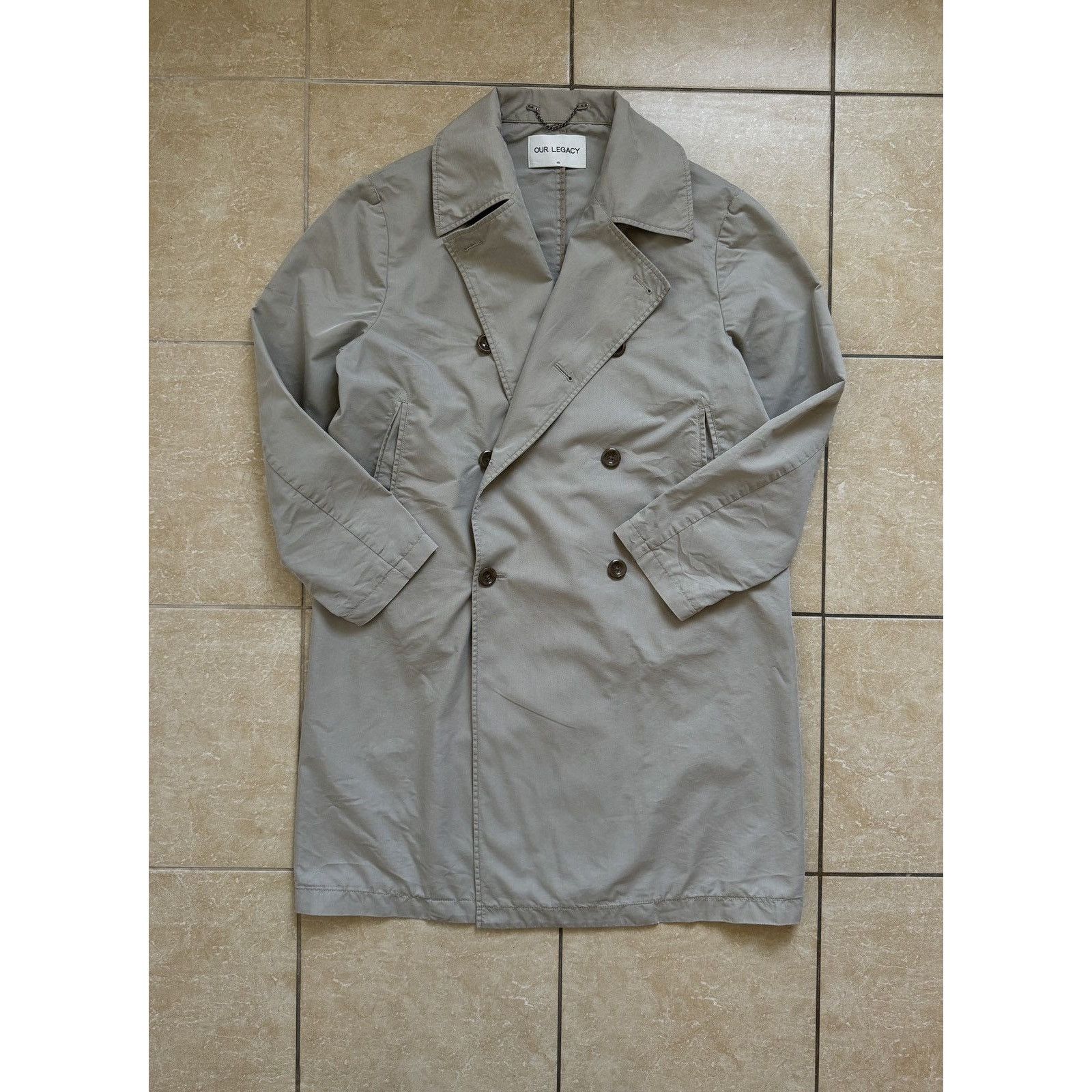 Our Legacy Vintage Our Legacy SS17 DB Khaki Gabardine Coat Size US M / EU 48-50 / 2 - 1 Thumbnail