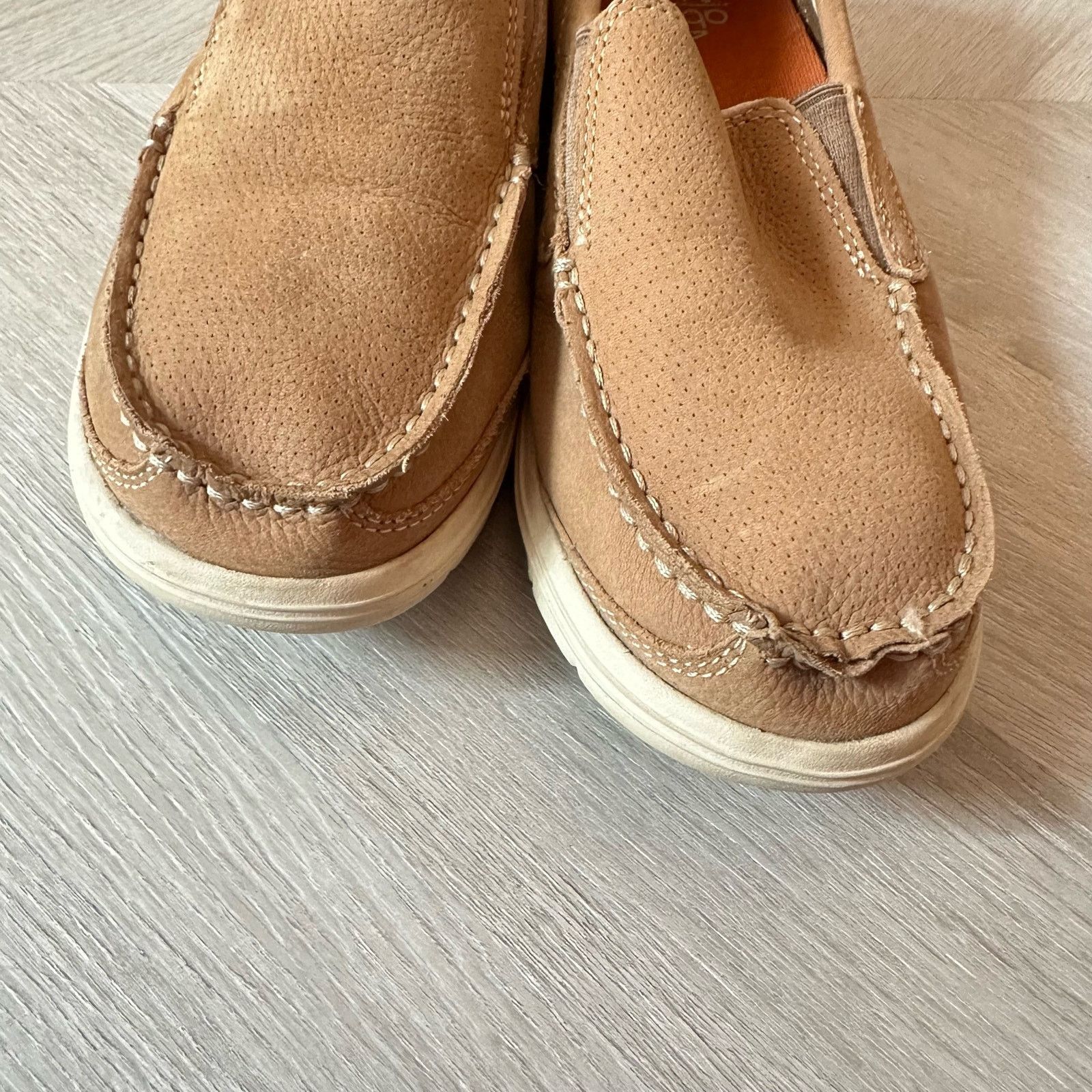 Other Abeo Lite Caleb Loafers Boat Shoes Men 8.5 Tan Leather Suede Size US 8.5 / EU 41-42 - 3 Thumbnail