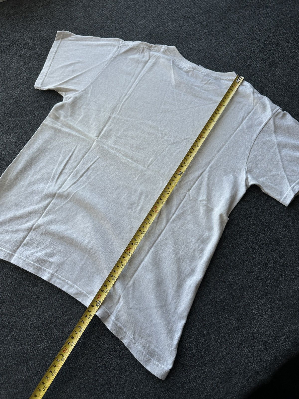 Vintage 🚨USA NEW YORK RARE WHITE DISTRESSED TEE BIG LOGO BOXY FIT Size US S / EU 44-46 / 1 - 12 Thumbnail