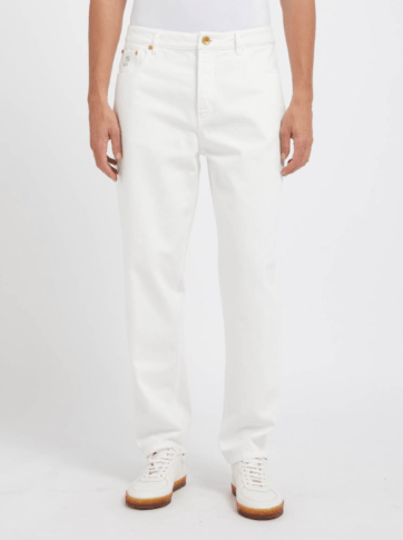 Brunello Cucinelli Dyed Denim Pants in White Size US 34 / EU 50 - 1 Preview