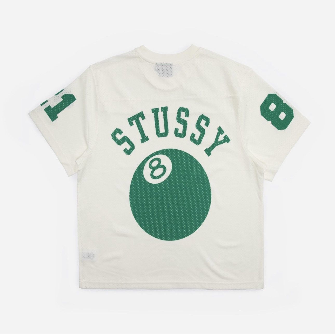 Pre-owned Stussy X Vintage Stussy Mesh Football Jersey - Medium In Natural