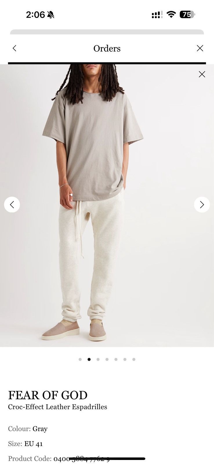 Fear of God FEAR OF GOD Croc-effect Leather Espadrilles Size US 8 / EU 41 - 2 Thumbnail
