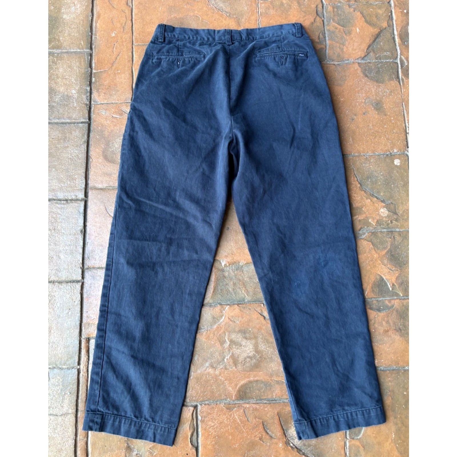 Polo Ralph Lauren Polo Ralph Lauren Chino Pants Classic Fit Pleated Blue Mens 33/30 Straight Size US XS / EU 42 / 0 - 4 Thumbnail