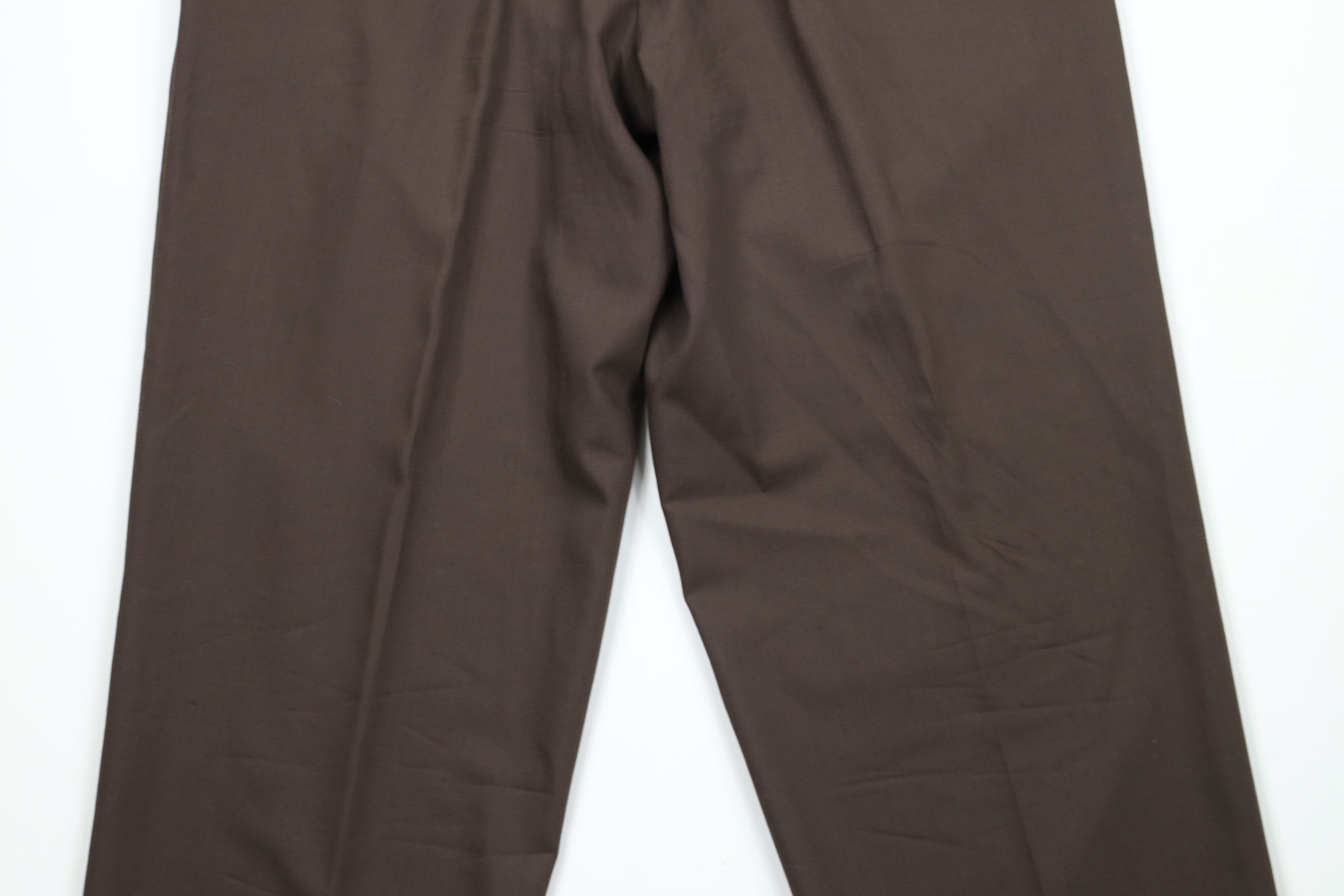 Vintage Vintage 90s Streetwear Wool Wide Leg Chino Pants Brown Size US 34 / EU 50 - 11 Thumbnail