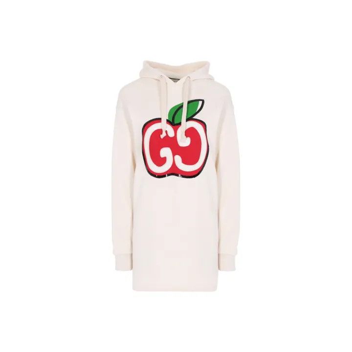 Gucci Gucci Apple Print Hooded Dress for Women Size XS / US 0-2 / IT 36-38 - 1 Thumbnail