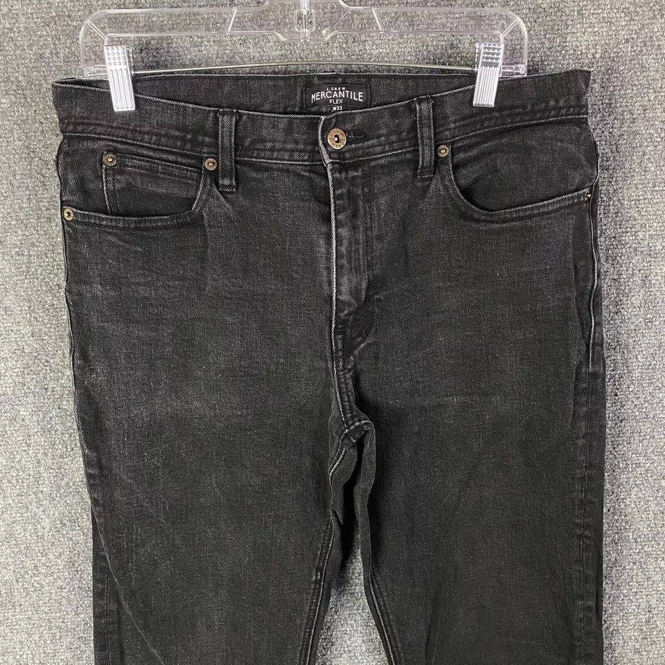 J.Crew J Crew Jeans Men's 33x32 Straight Leg Mercantile Denim Size US 33 - 2 Thumbnail