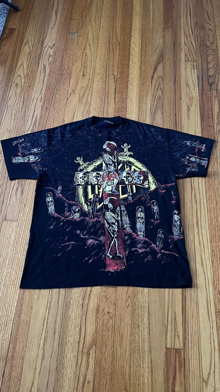 Brockum 1991 SLAYER All Over Print Shirt Size US XL / EU 56 / 4 - 6 Thumbnail