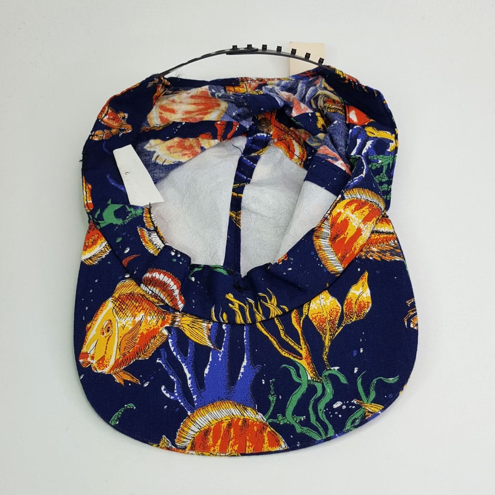 Vintage VINTAGE Infinity Chic Ocean Floor Fish USA Made Snapback Tropical Beach Hat Baseball Cap 80s Mens Adjustable Blue Cap Size ONE SIZE - 5 Thumbnail
