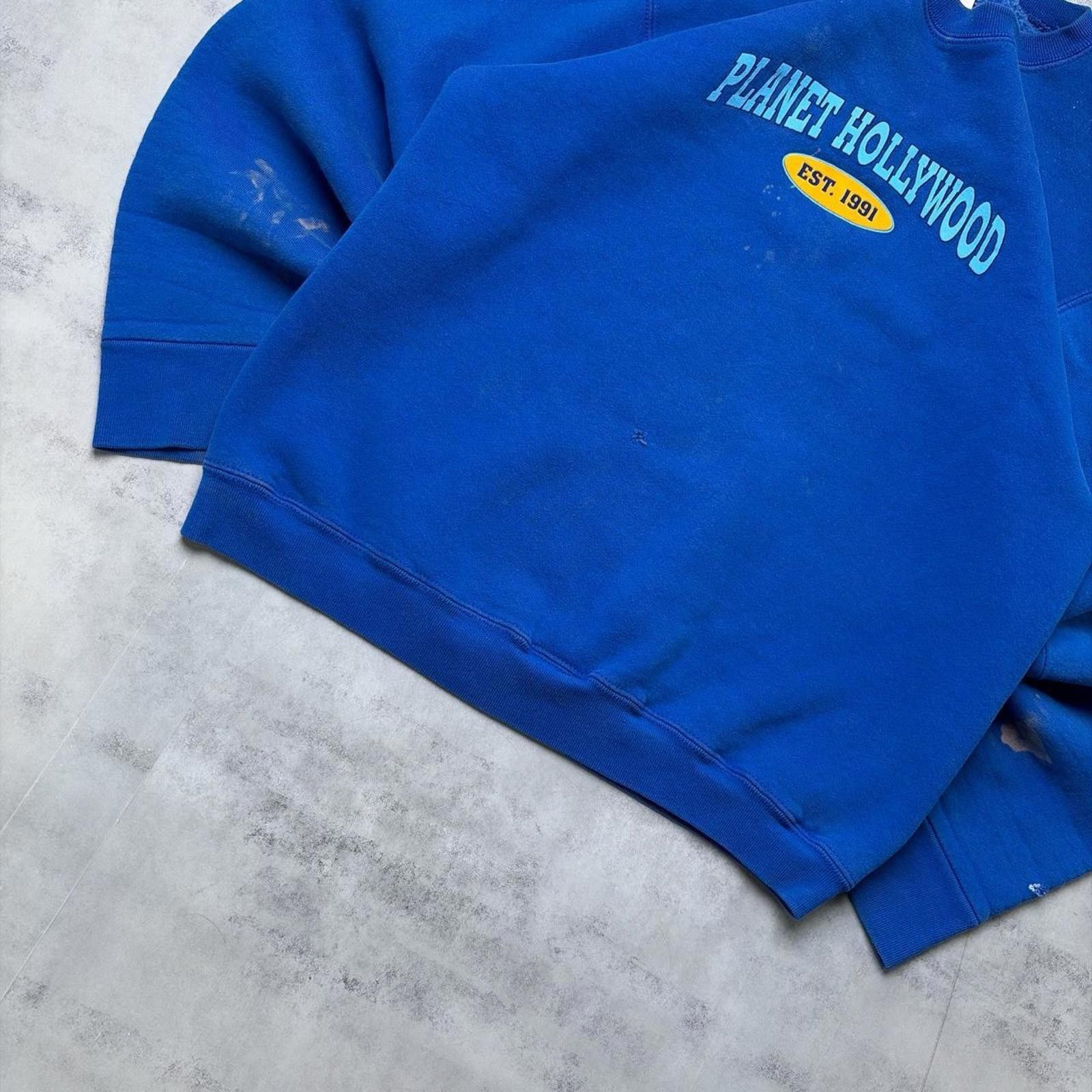 Planet Hollywood Vintage Planet Hollywood Grunge Distressed Crewneck Sweater Size US S / EU 44-46 / 1 - 5 Thumbnail