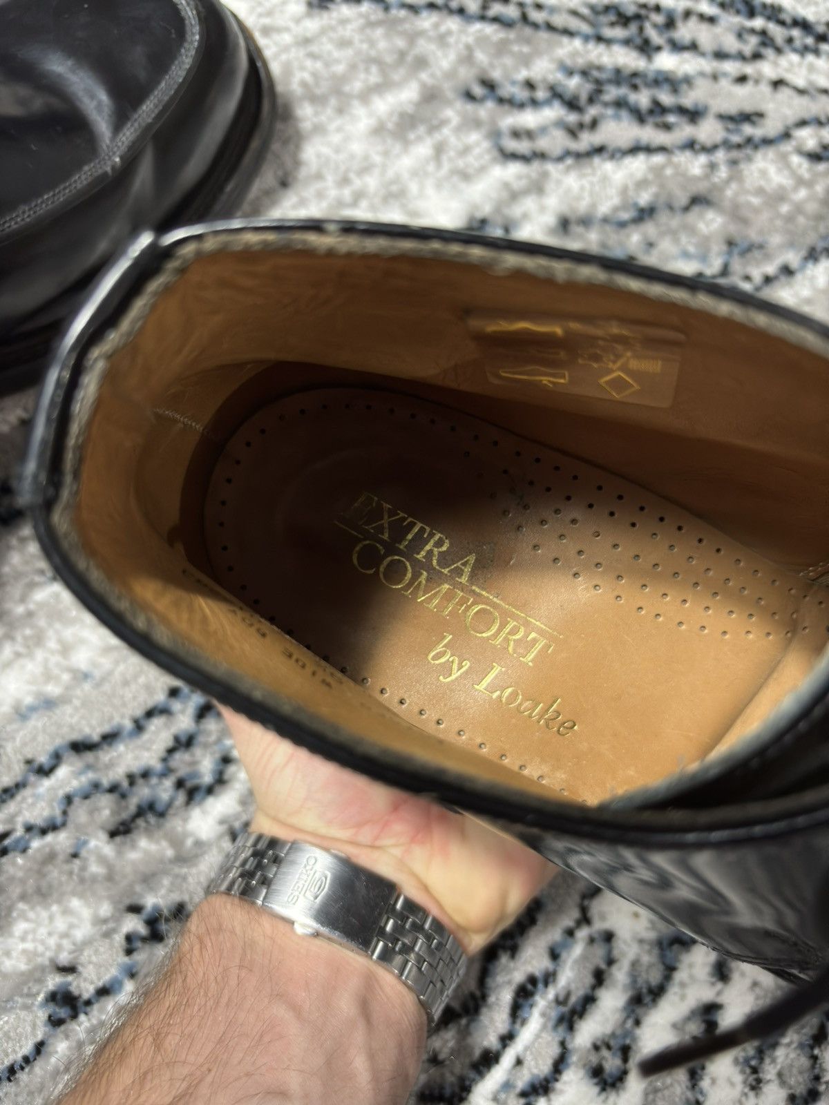 Genuine Leather × Loake × Vintage Loake leather boots made in England top leather derby Size US 9.5 / EU 42-43 - 7 Thumbnail
