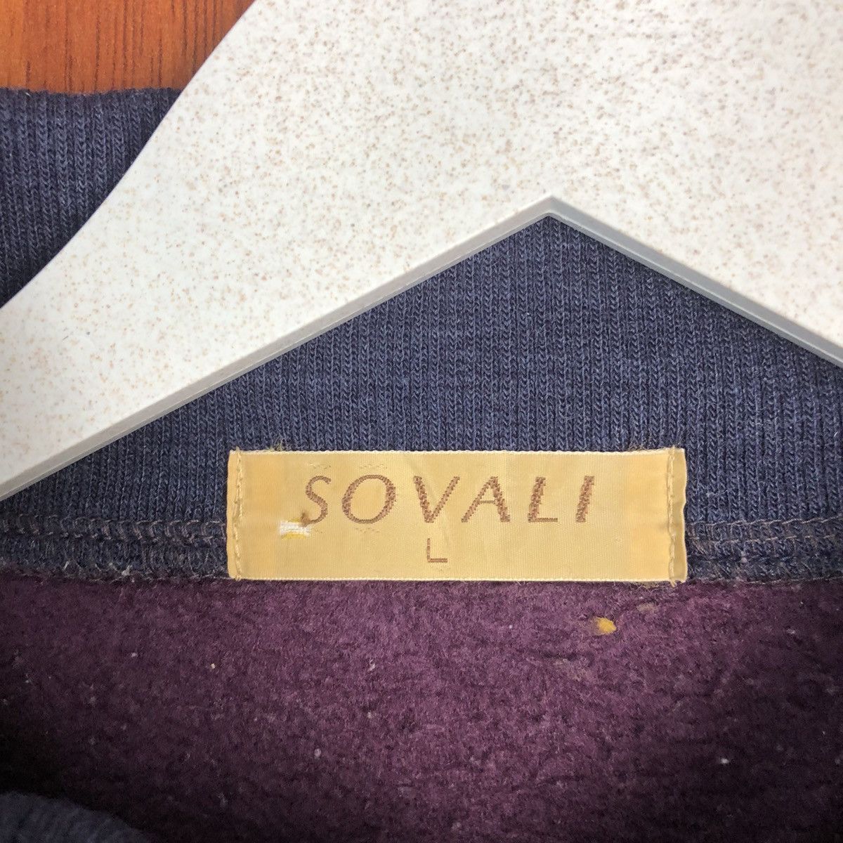 Japanese Brand × Vintage Sovali Purple vintage japan Sweathshirt #7537 Size US M / EU 48-50 / 2 - 8 Thumbnail
