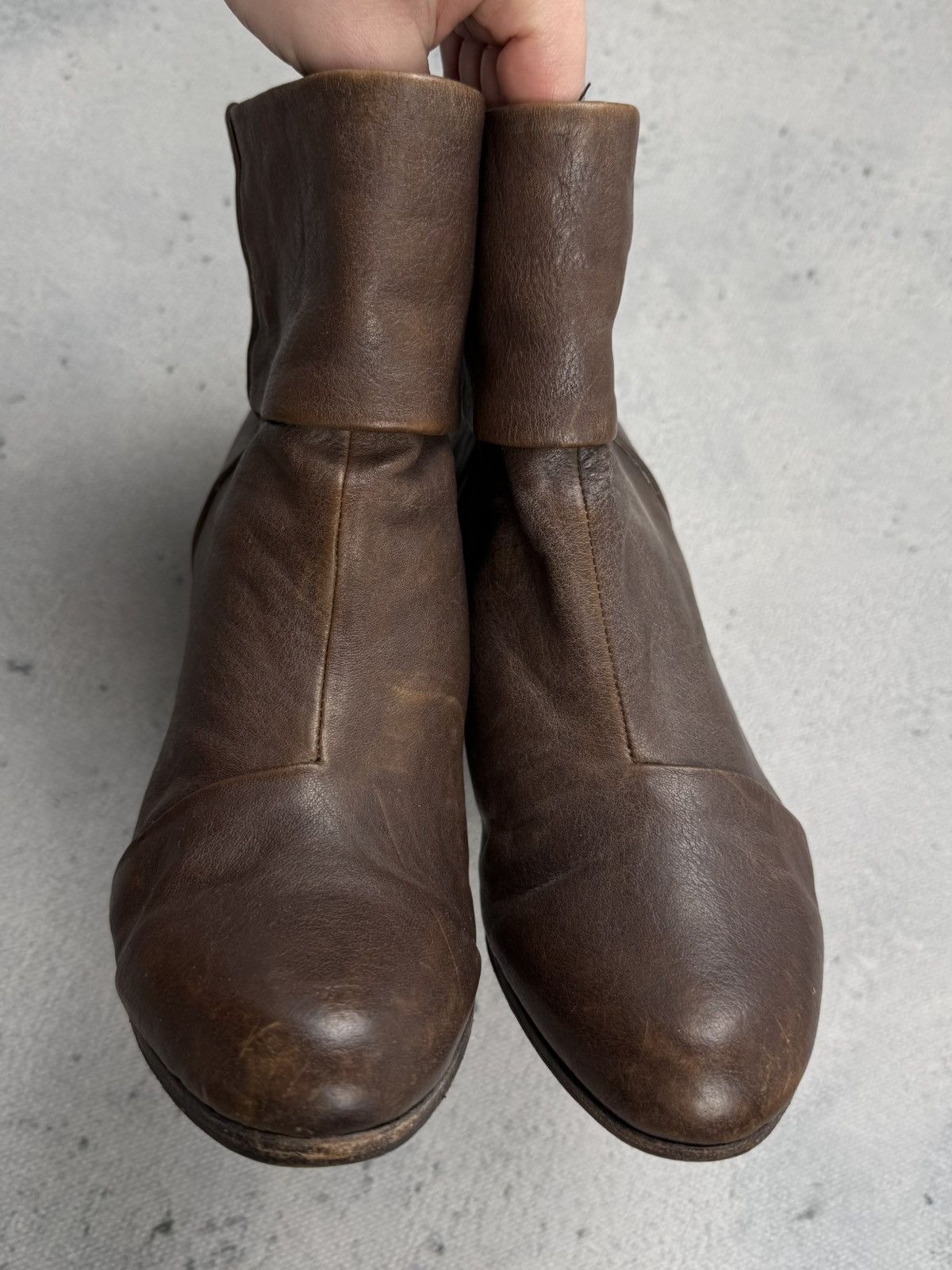 Rag & Bone Rag & Bone Leather Ankle Boots Stacked Heel Back Zip EU38 Size US 8 / IT 38 - 7 Thumbnail