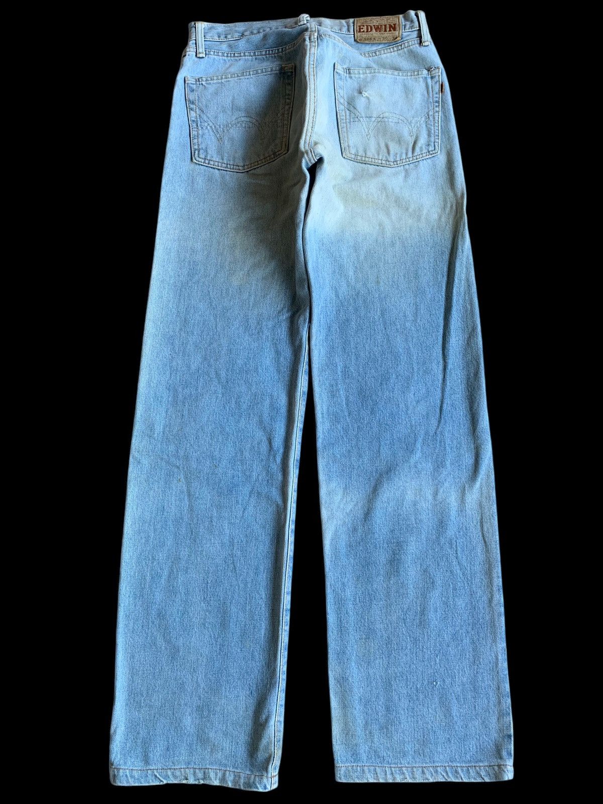 Edwin × If Six Was Nine × Jean VINTAGE EDWIN 505X SELVEDGE FADED DISTRESSED DENIM Size US 30 / EU 46 - 4 Thumbnail