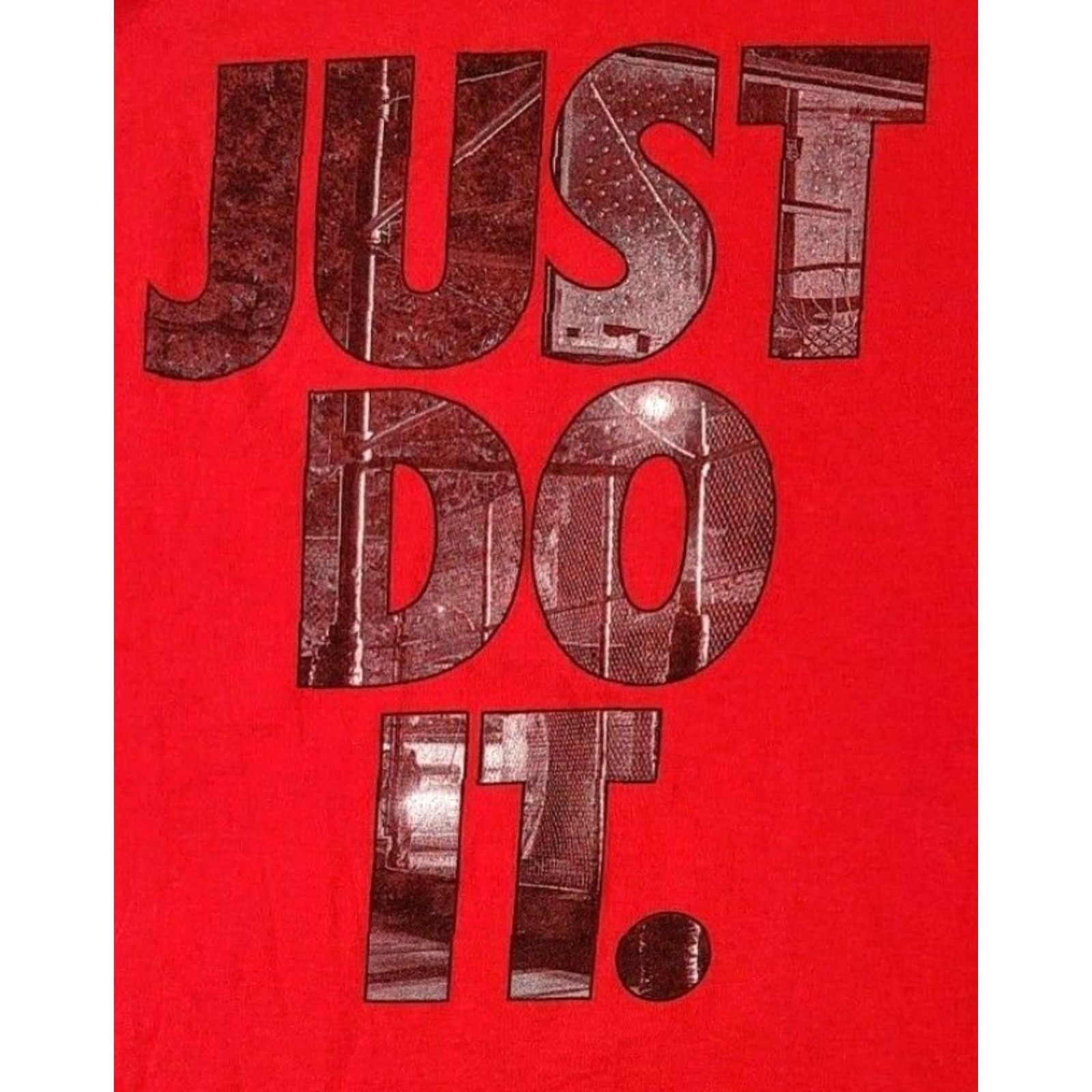 Nike Nike Tee Shirt Basketball Just Do It Logo Short Sleeve Mens M Black Red Athletic Shirt Size US M / EU 48-50 / 2 - 2 Thumbnail