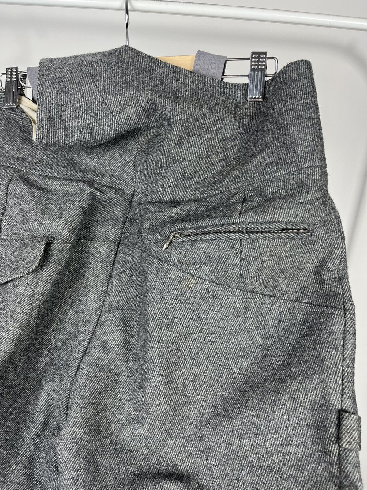 Other Richard Lisch & Co Grey Wool Trousers With Suspenders EU52 Size US 34 / EU 50 - 14 Thumbnail