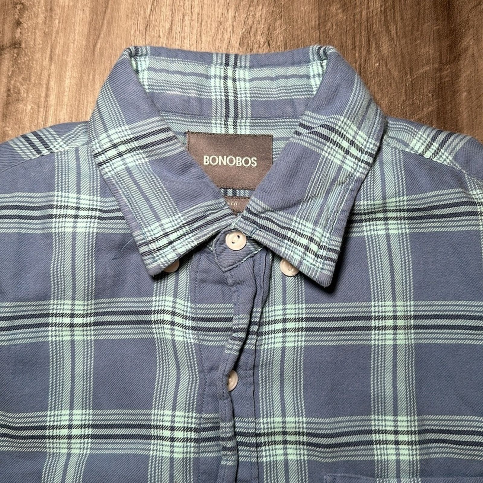 Bonobos Bonobos Light Flannel Slim Fit Long Sleeve Button - Small Size US S / EU 44-46 / 1 - 6 Thumbnail