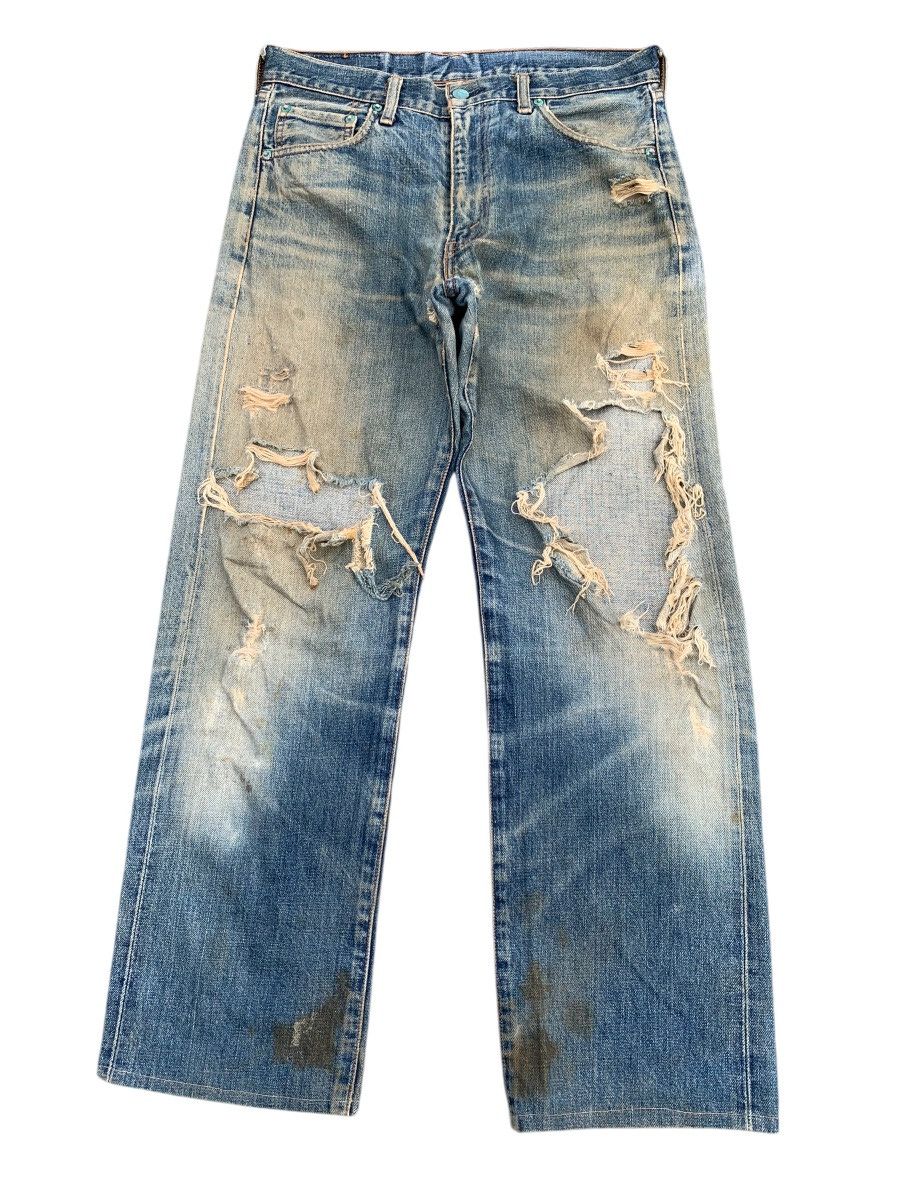 Levi's TRASHER💥VINTAGE LEVIS BIG E SELVEDGE DAMAGE DISTRESSED DENIM Size US 31 - 1 Thumbnail