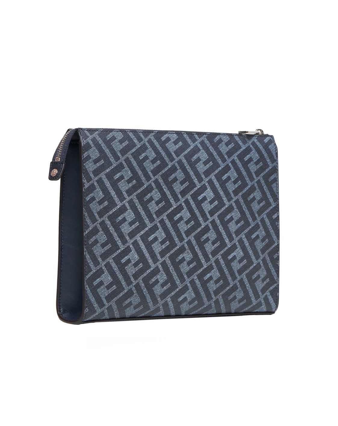 Fendi Fendi FF Jacquard Panelled Zipped Clutch Bag Size ONE SIZE - 2 Thumbnail