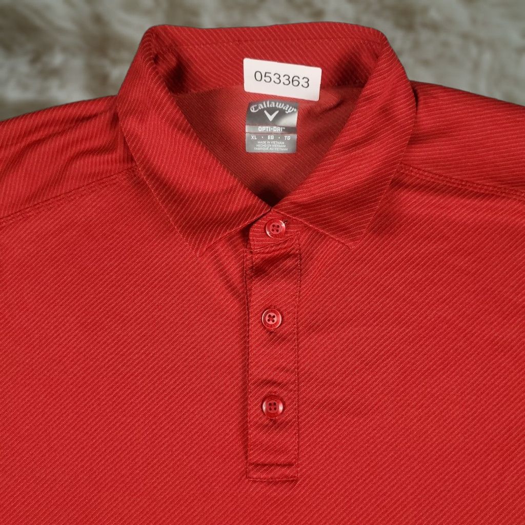 Callaway Callaway Polo Shirt Mens XL Red Opti Dri Fit Golf Short Sleeve Shirt Size US XL / EU 56 / 4 - 1 Thumbnail