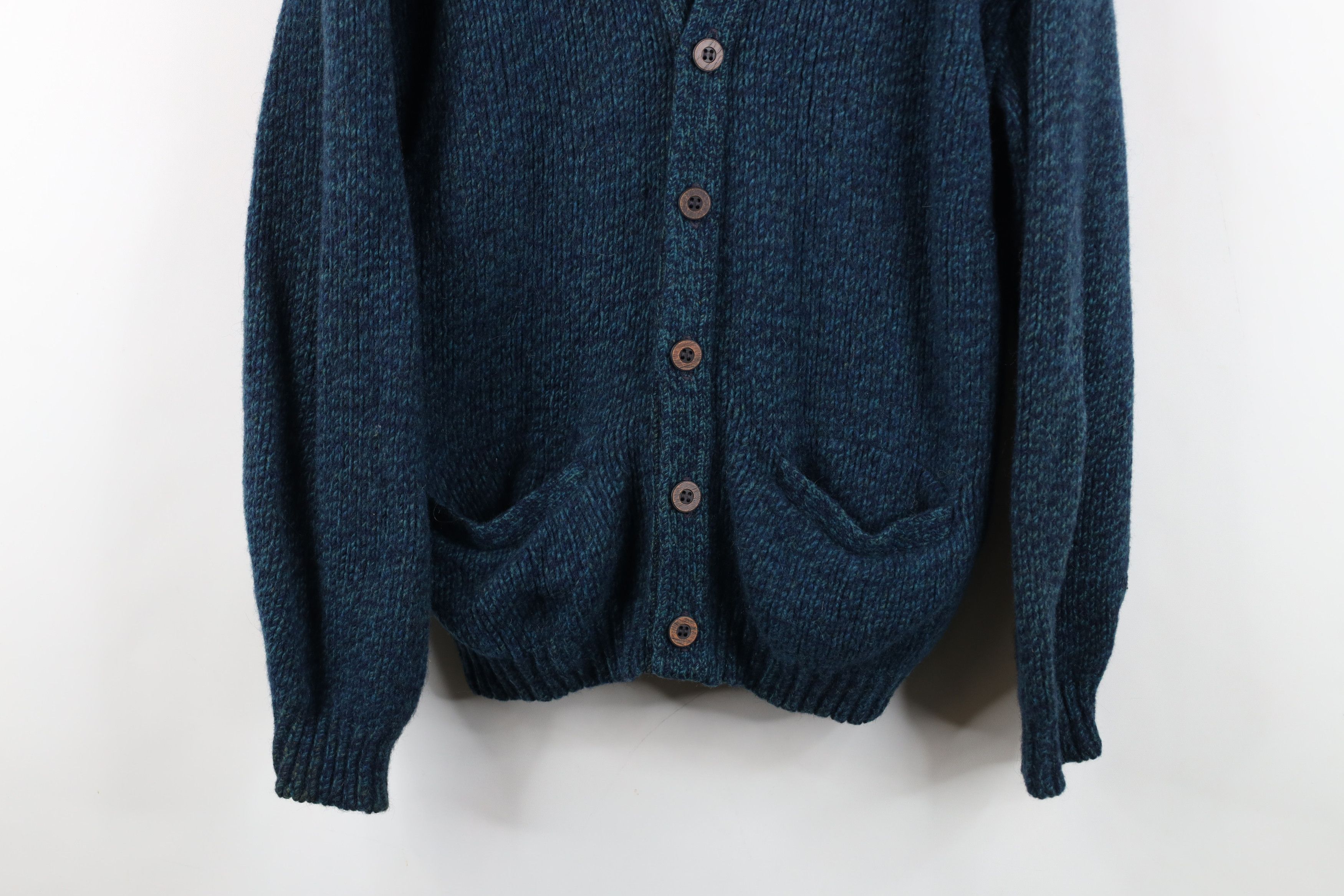 Vintage Vintage 70s Streetwear Shetland Knit Cardigan Sweater USA Size M / US 6-8 / IT 42-44 - 3 Thumbnail