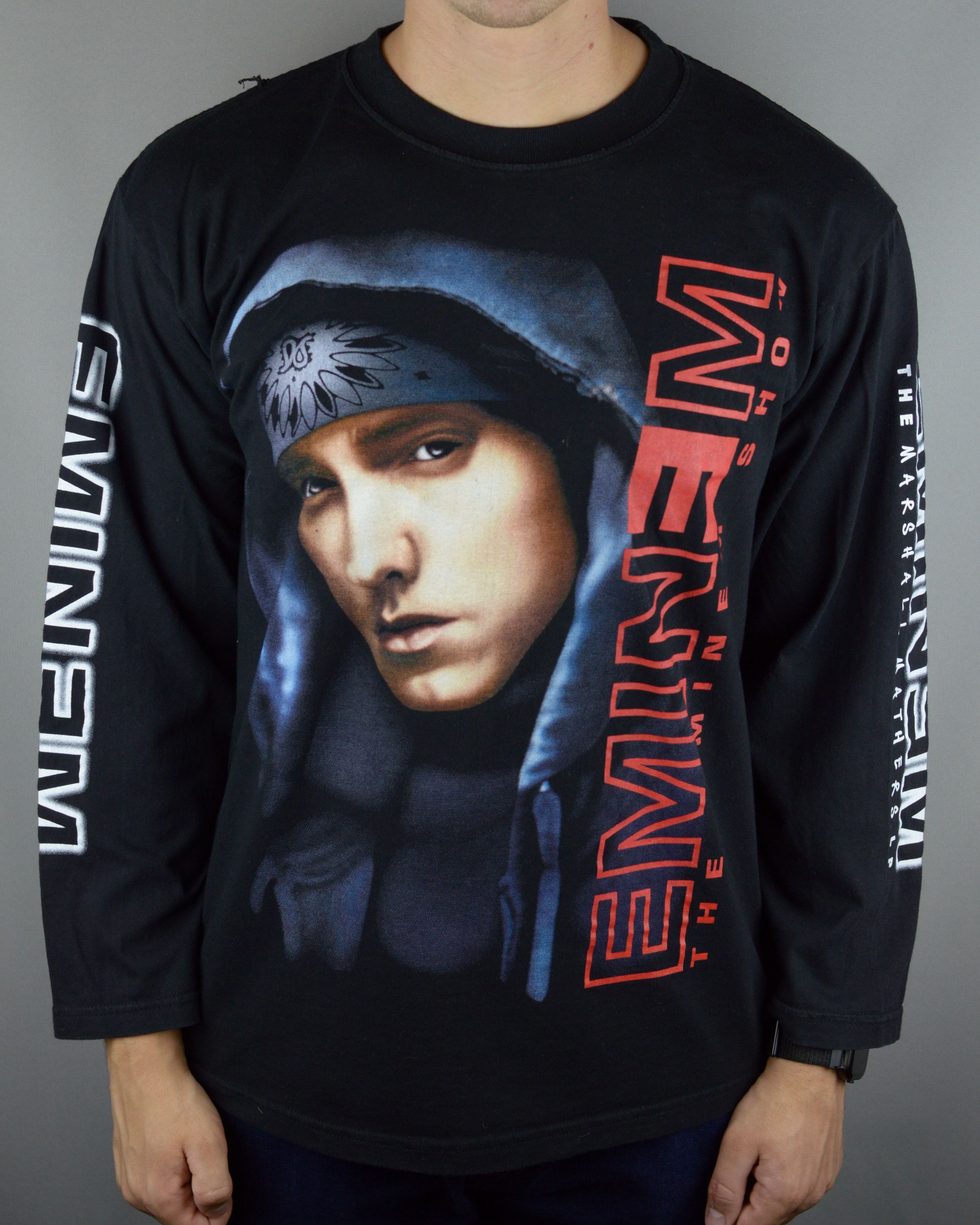 Eminem × Vintage Vintage Eminem The Marshall Mathers LP long sleeve t shirt Size US L / EU 52-54 / 3 - 1 Thumbnail