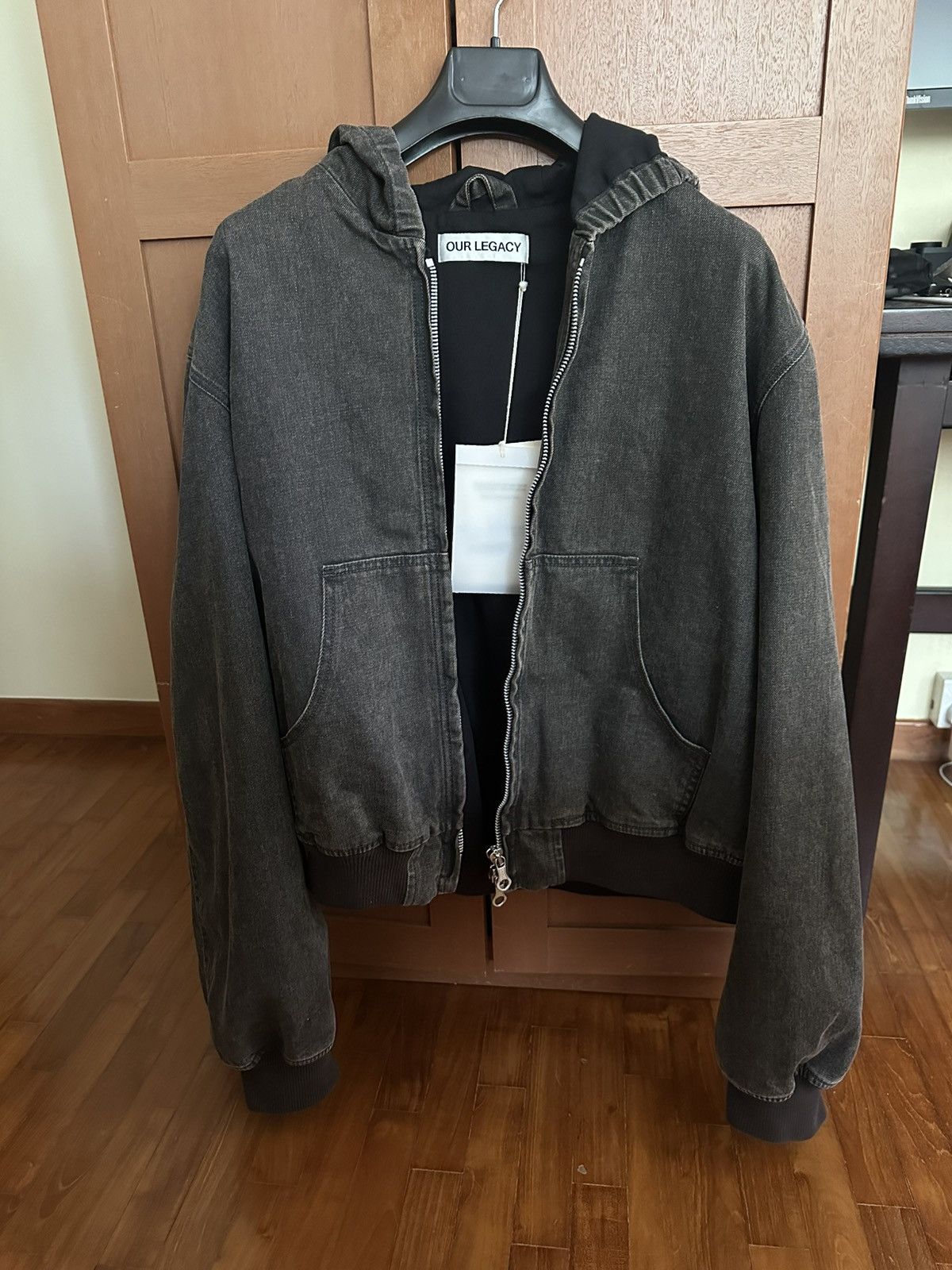 Our Legacy Bank Jacket Black Coated Wash Size US XL / EU 56 / 4 - 1 Thumbnail