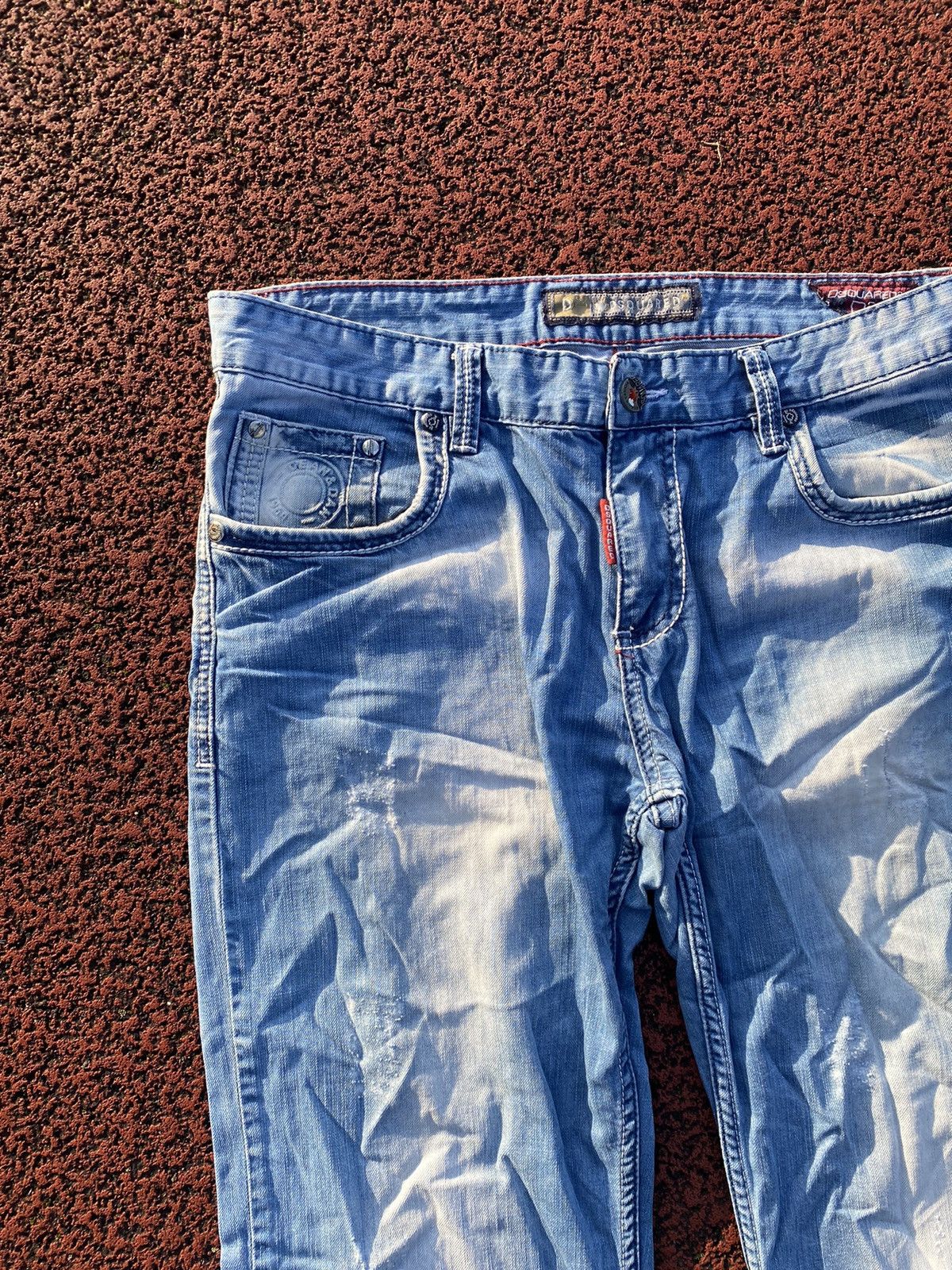 Dsquared2 × Vintage Dsquared Vintage Jeans BigLogo Light Blue M Streetwear Denim Size US 28 / EU 44 - 7 Thumbnail