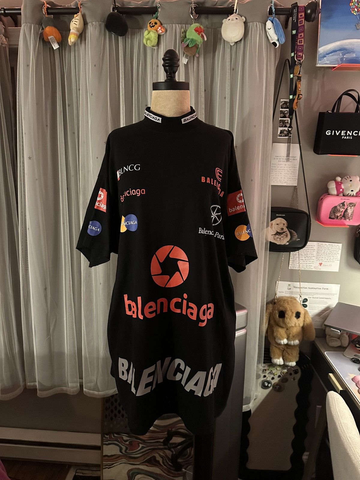 Balenciaga Balenciaga Top League Tee size 2 black Size US M / EU 48-50 / 2 - 1 Thumbnail