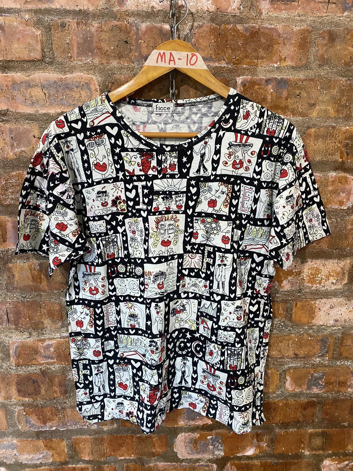 Yoshiyuki Konishi 🔥1990s Ficce True love story tee Size US M / EU 48-50 / 2 - 2 Thumbnail