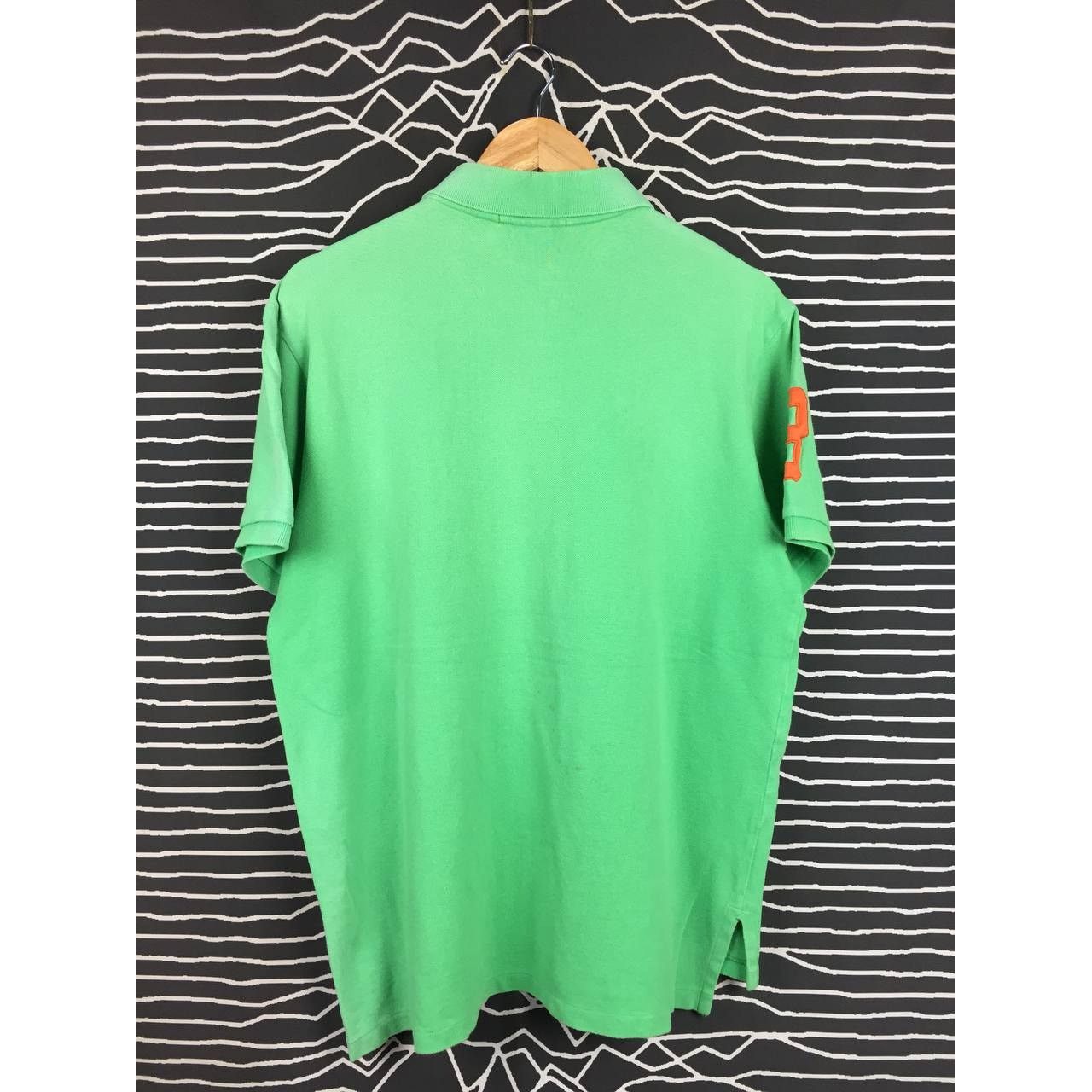 Polo Ralph Lauren × Vintage Vtg Polo Ralph Lauren Big Logo Custom Fit Polo Tee Size US L / EU 52-54 / 3 - 8 Thumbnail