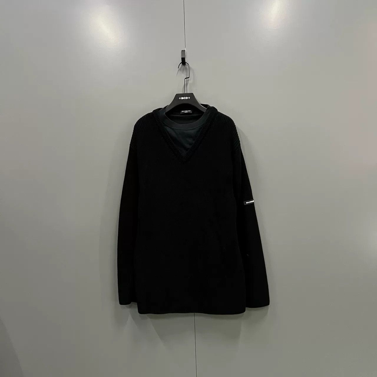 Balenciaga Balenciaga Spliced Layered Long-Sleeve Sweater Size US L / EU 52-54 / 3 - 1 Thumbnail