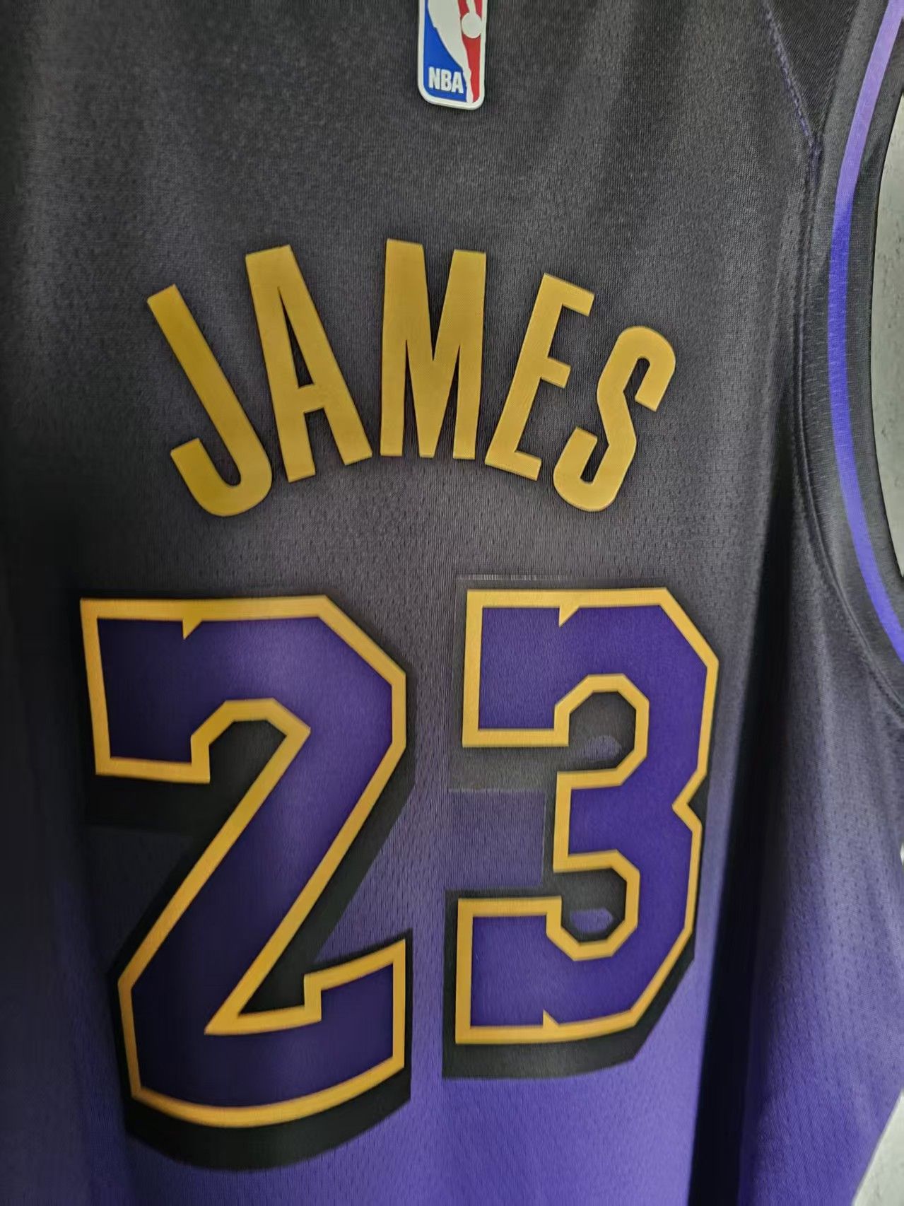 NBA Los Angeles Lakers #23 LeBron James Jersey Purple L Size US L / EU 52-54 / 3 - 4 Thumbnail