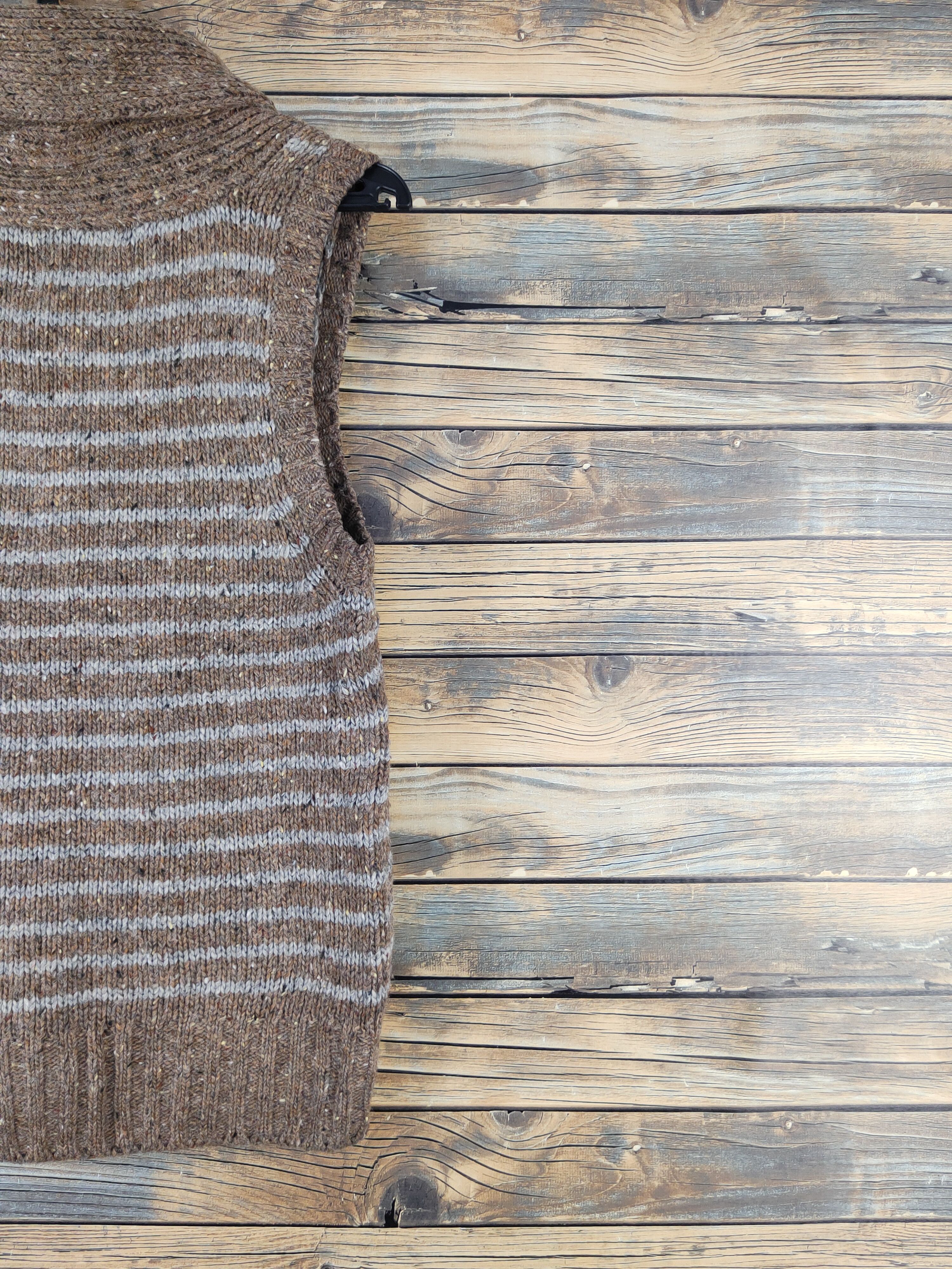 Japanese Brand Heart Market Brown Knitwear Vests #W2114 Size S / US 4 / IT 40 - 9 Thumbnail