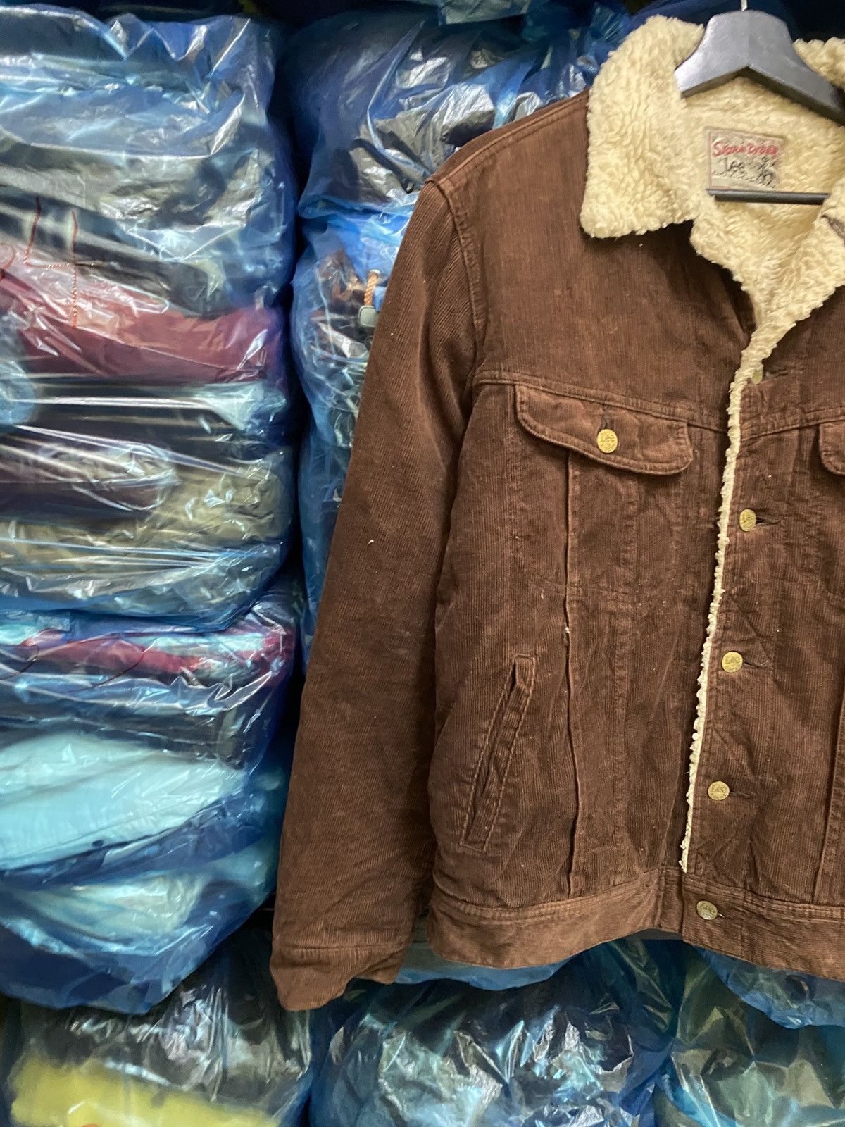 Lee Vintage Lee Storm Rider Corduroy Sherpa Jacket Brown – Men’s Size US L / EU 52-54 / 3 - 7 Thumbnail