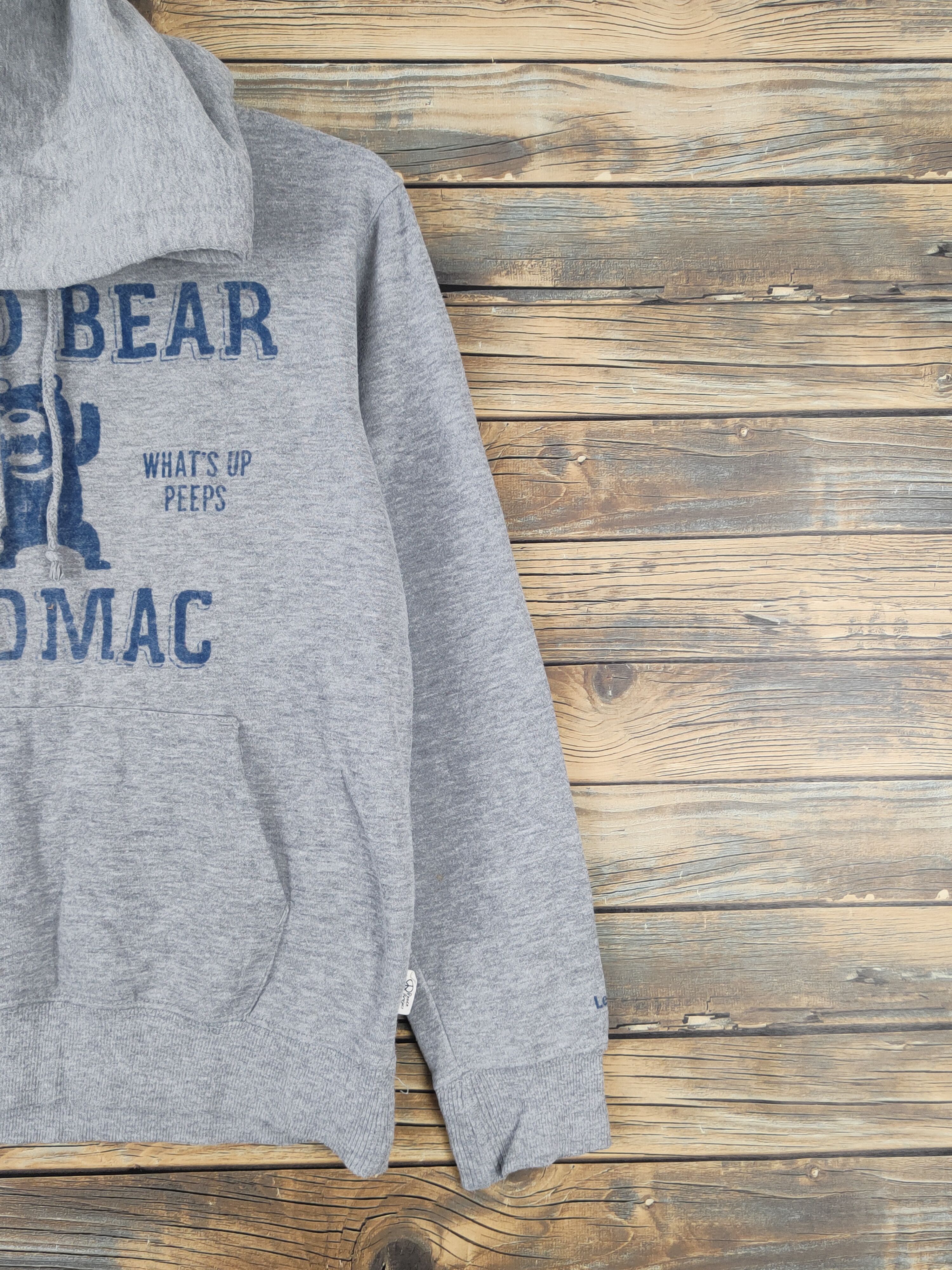 Japanese Brand × Vintage ZooMac Gray Hoodie Sweatshirts #W1138 Size US S / EU 44-46 / 1 - 7 Thumbnail