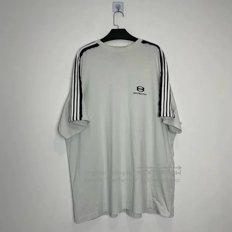 Balenciaga Balenciaga Black and white striped double-ring embroidered Size US L / EU 52-54 / 3 - 1 Thumbnail