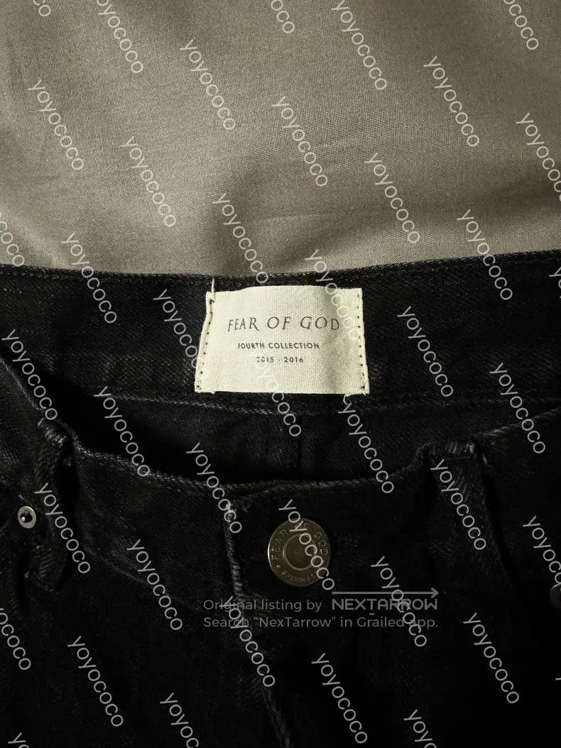 Fear of God Fear of God Season 4 Black knife cut jeans Size US 30 / EU 46 - 4 Thumbnail
