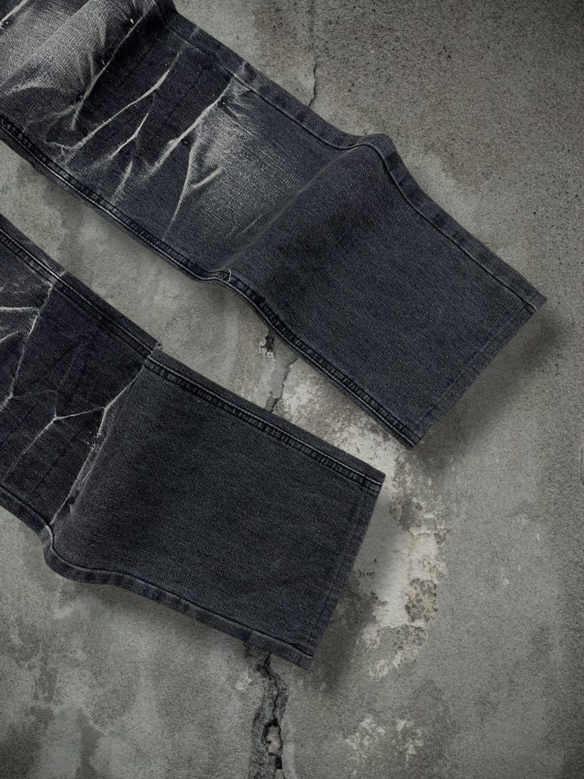 LOWBOX Vintage Og 1990s Japan Designer Lowbox Tribal Spiral Denim Size US 29 - 5 Thumbnail