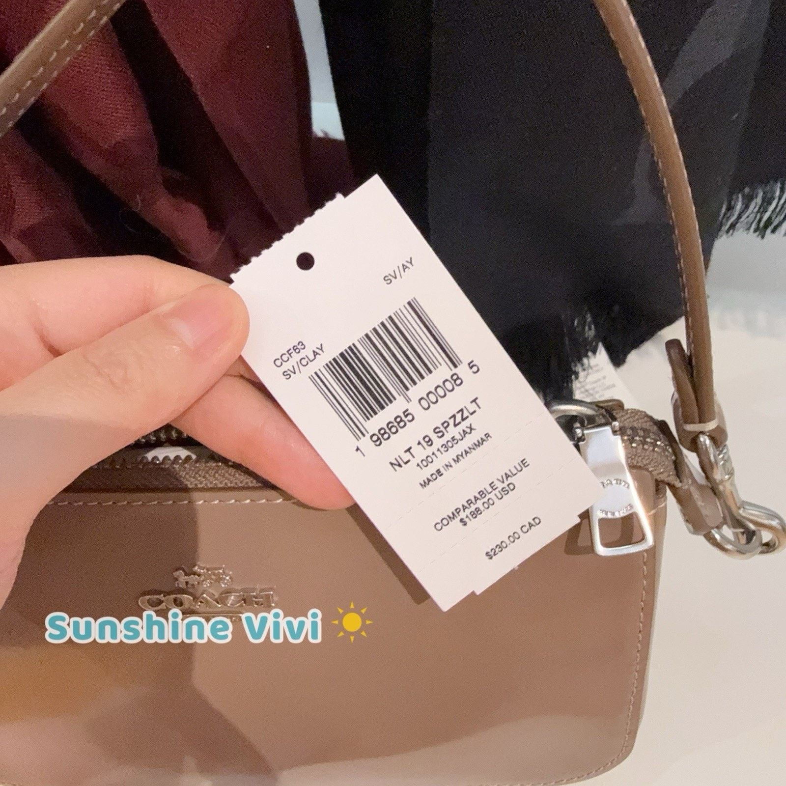 Coach NWT Coach Nolita 19 Silver/Clay Spazzolato leather CCF63 Size ONE SIZE - 7 Thumbnail