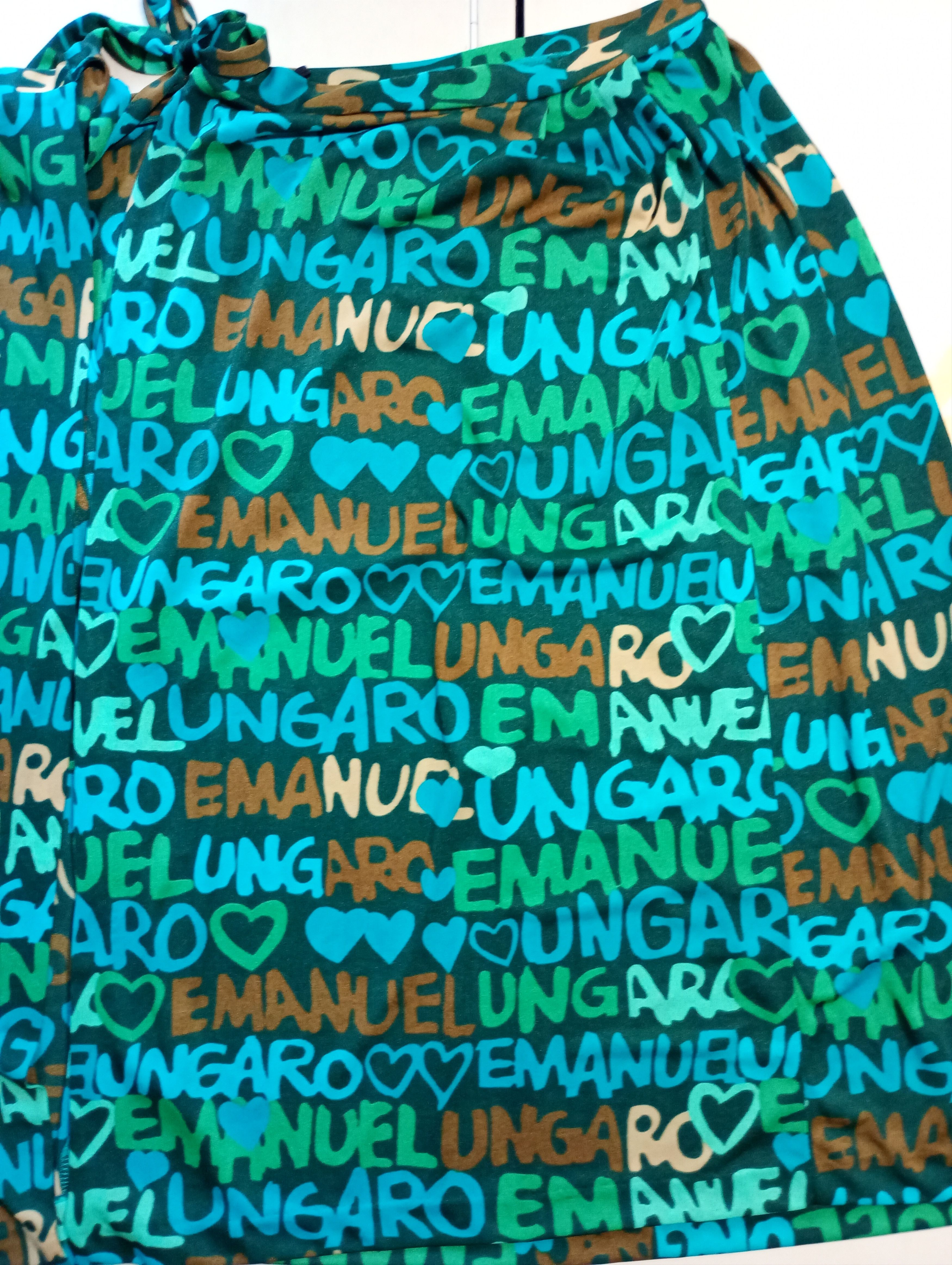 Emanuel Ungaro Emanuel Ungaro Pareo Monogram Skirt Vintage Size 30" / US 8 / IT 44 - 5 Thumbnail
