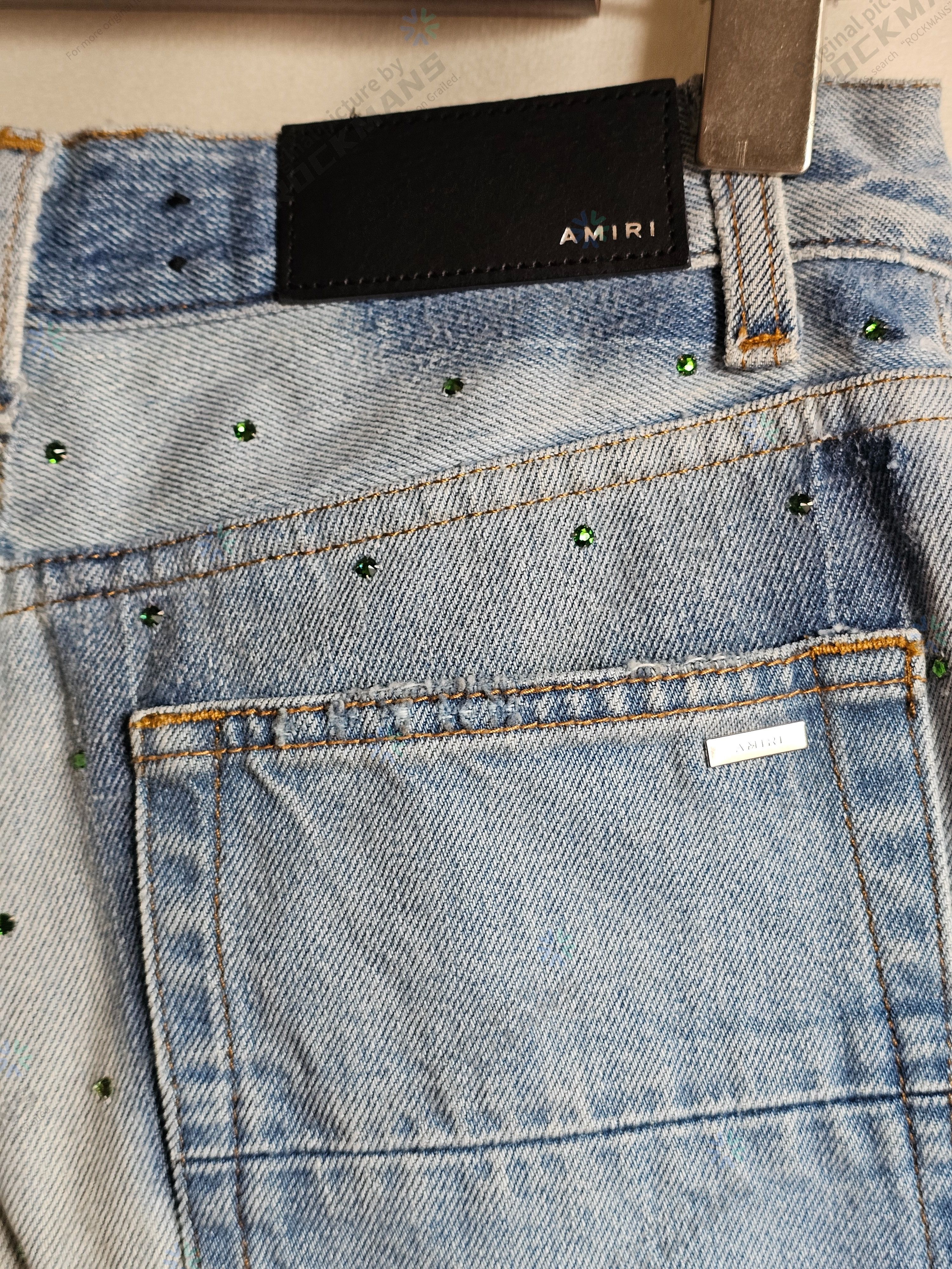 Amiri AMIRI Gradient Crystal Recon Jeans Size 25 $1890 Size 25" / US 0 / IT 36 - 6 Thumbnail