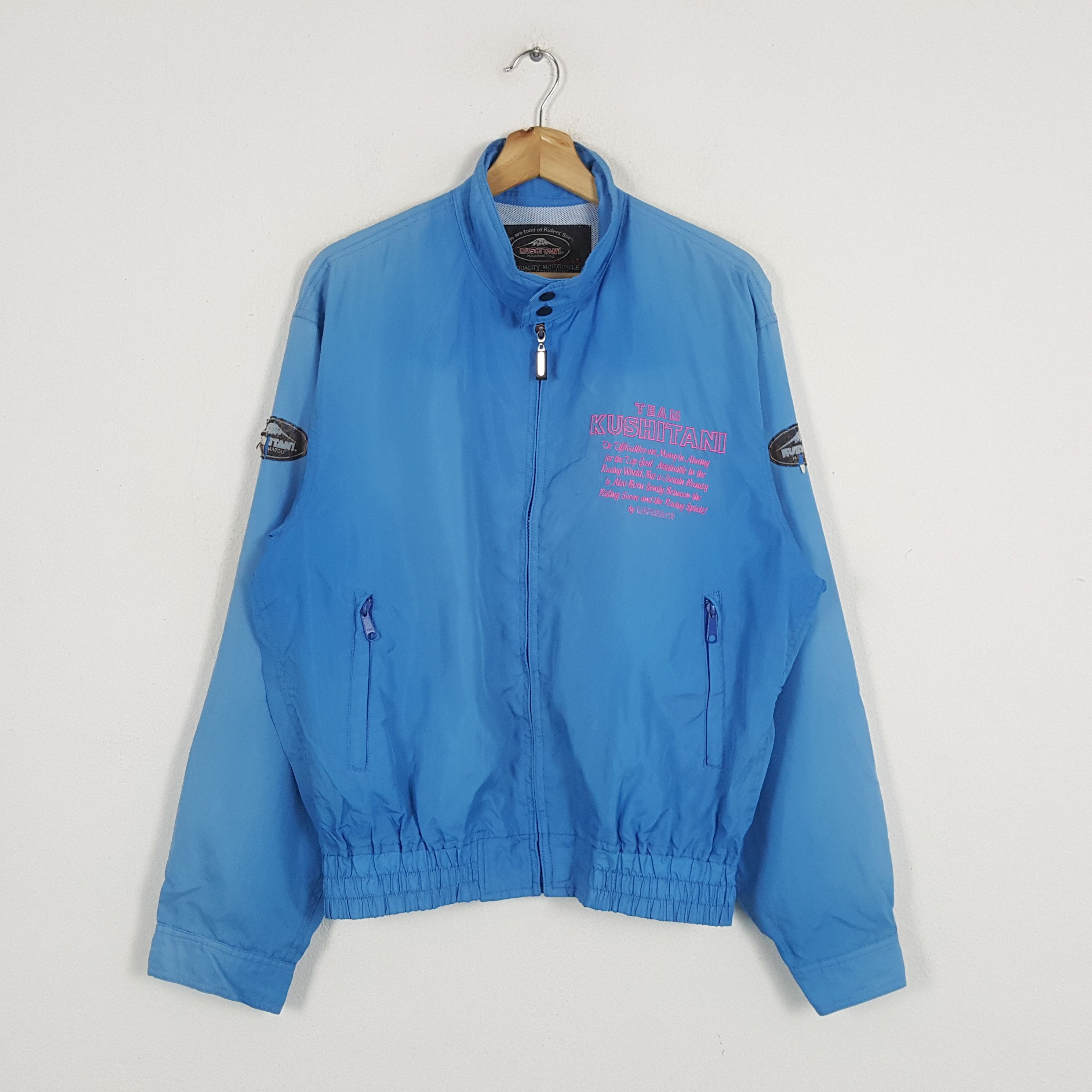 Japanese Brand × Vintage Vintage KUSHITANI HAMAMATSU Japanese Racing Jacket Size US L / EU 52-54 / 3 - 1 Thumbnail