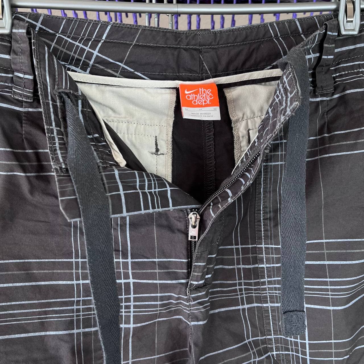 Nike × Vintage Vintage Nike Check Shorts The Athletic Dept Size US 33 - 6 Thumbnail