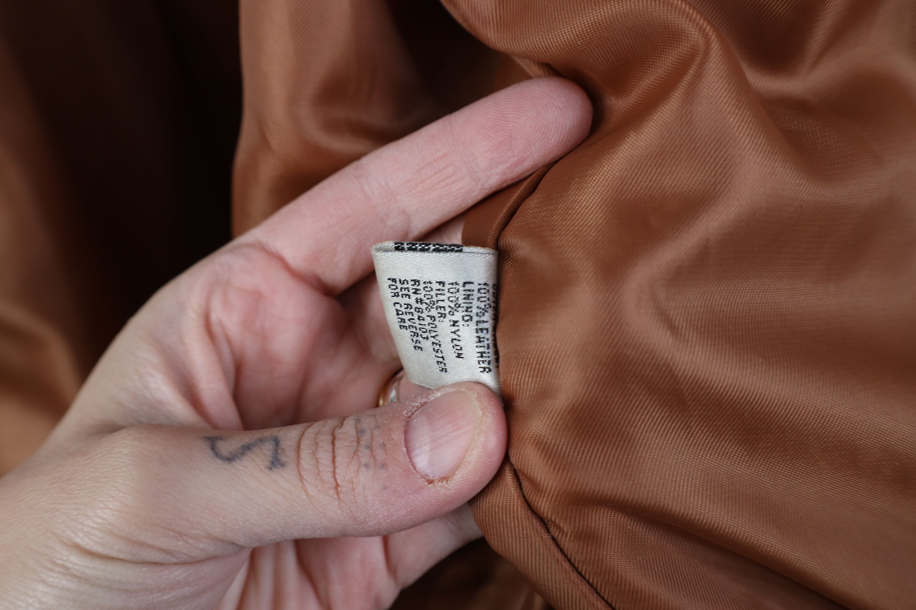 Vintage Vintage 90s Streetwear Full Zip Leather Flight Bomber Jacket Size L / US 10 / IT 46 - 12 Thumbnail