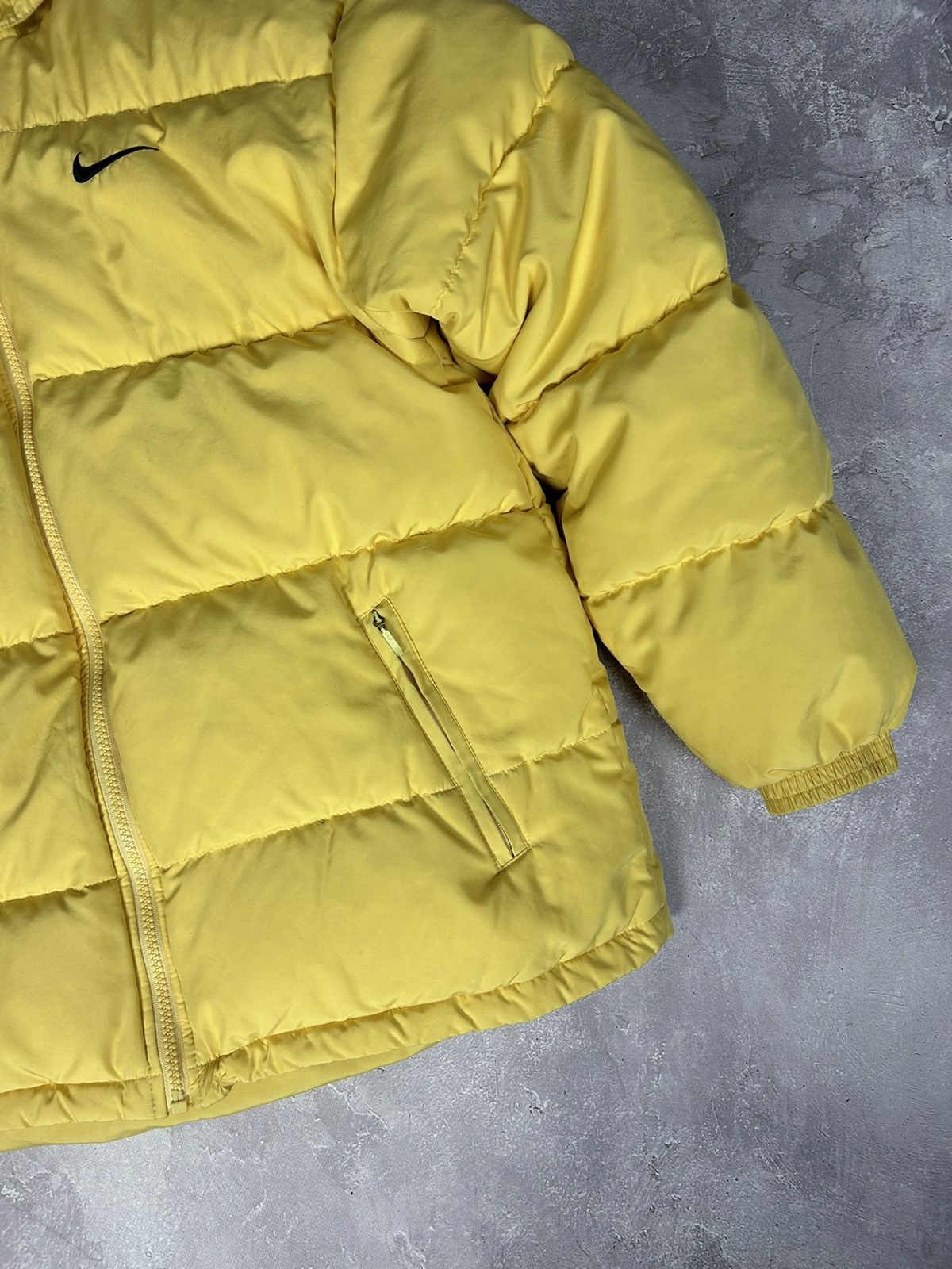 Nike Nike Vintage Down Puffer Jacket Big Swoosh Logo Y2K 90s Dril Size US S / EU 44-46 / 1 - 9 Thumbnail
