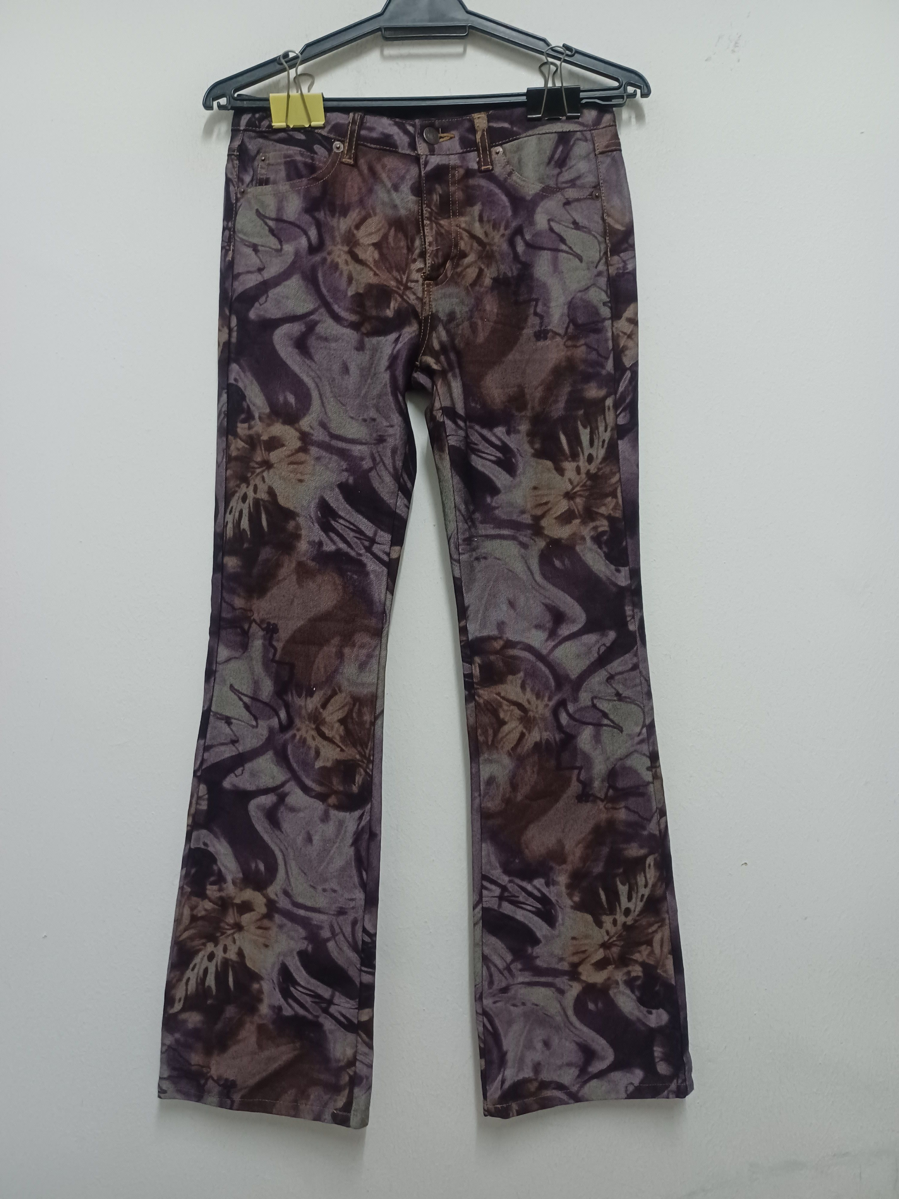 Japanese Brand SAGOON ALL OVER PRINTED,BOOTCUT JEANS Size 28" / US 6 / IT 42 - 1 Thumbnail