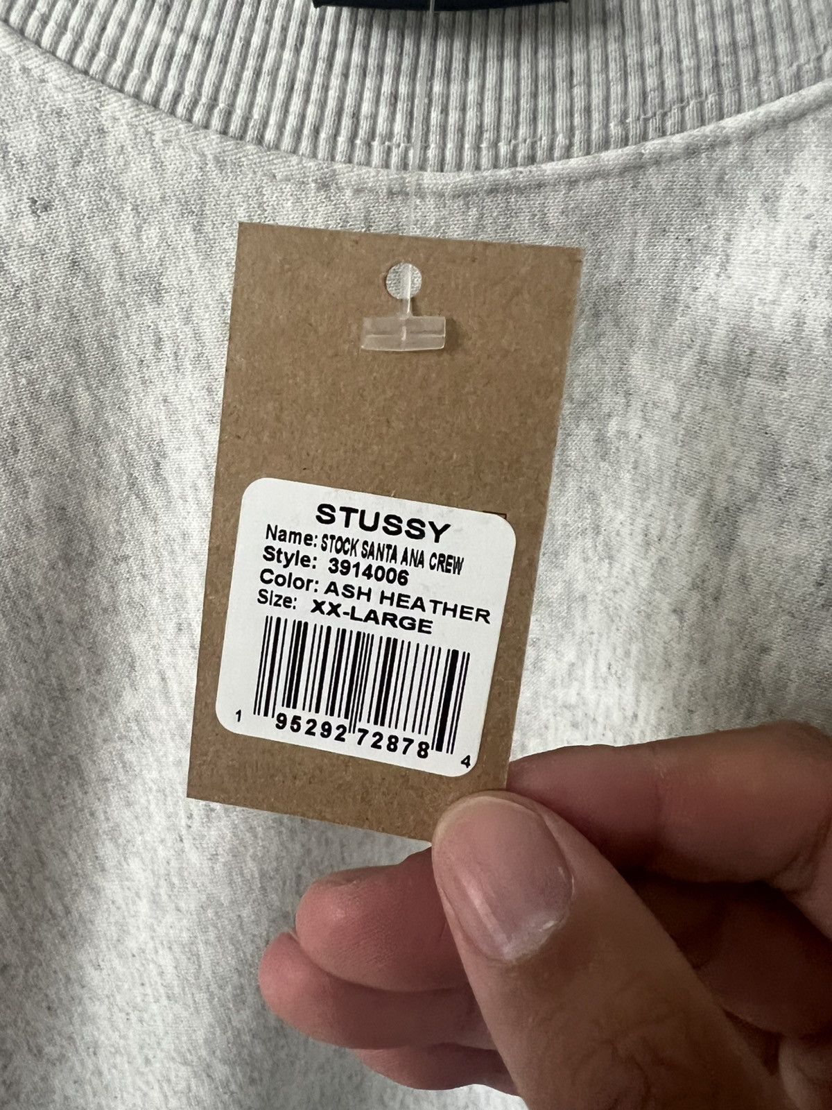 Stussy Stussy santa ana grey heather swearshirt Size US XXL / EU 58 / 5 - 4 Thumbnail