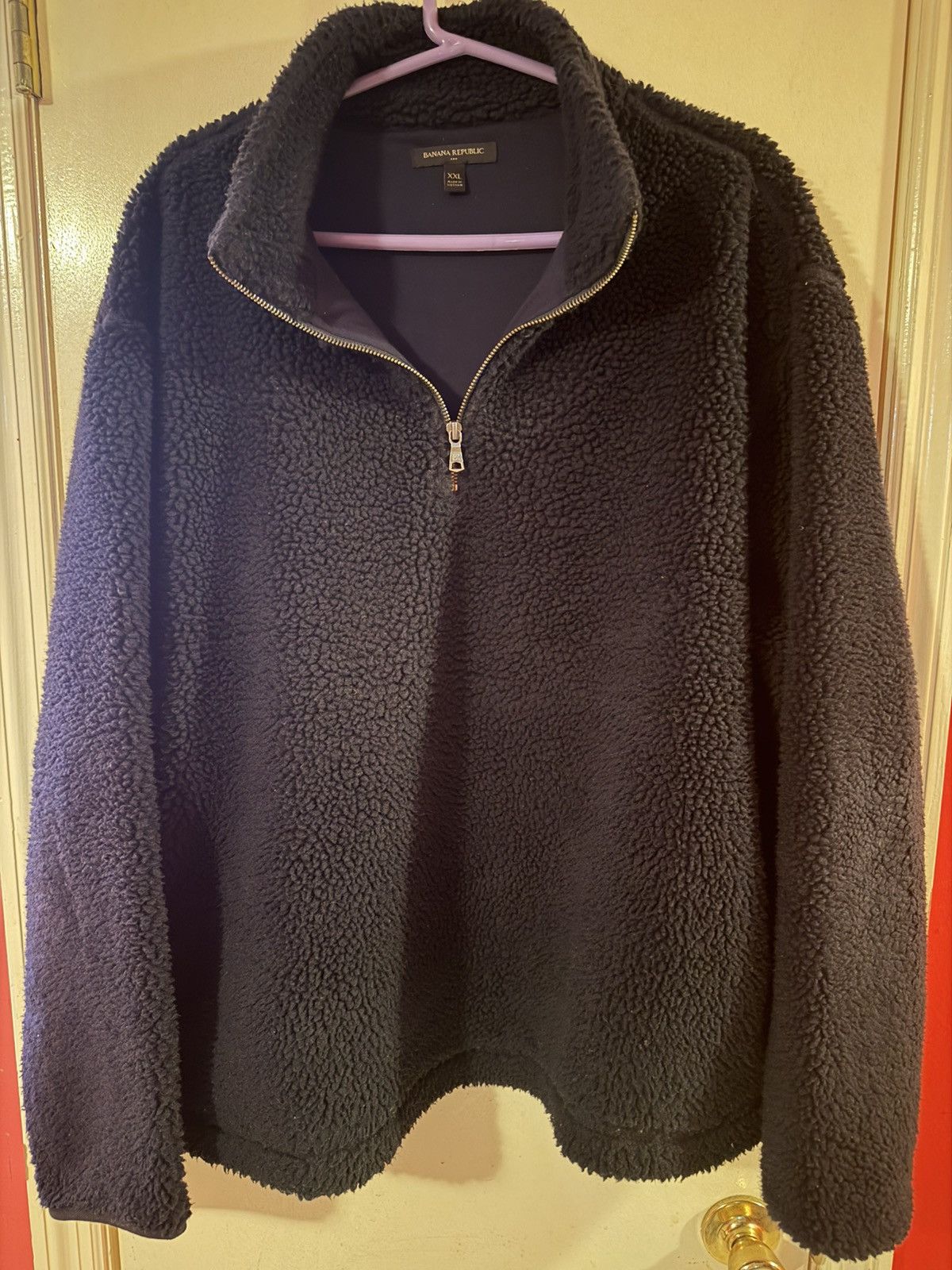 Banana Republic Quarter zip fleece pullover Size US XXL / EU 58 / 5 - 1 Thumbnail
