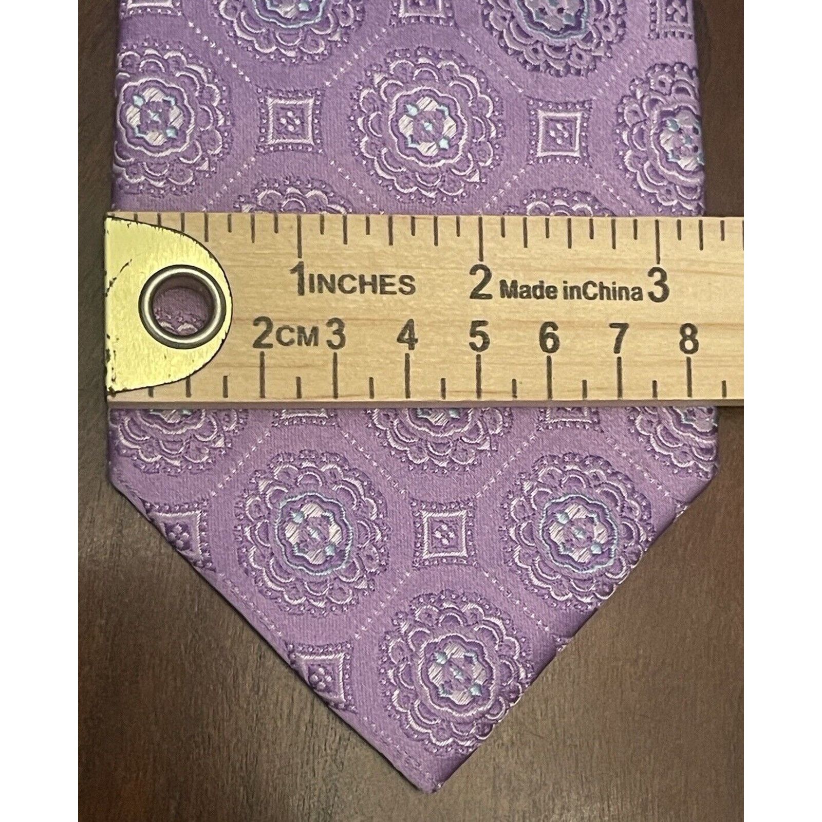 Jones New York Jones New York Purple Blue 100% Silk Made In China Size ONE SIZE - 4 Thumbnail